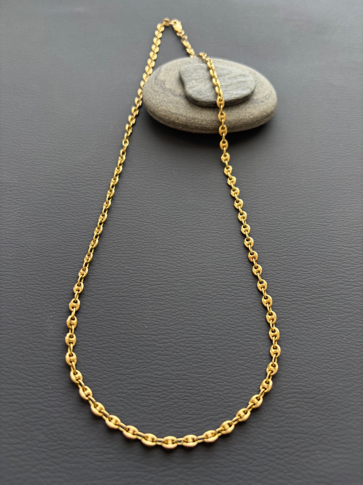 Vintage Vieri Italian 18k Gold Mariner Chain Necklace