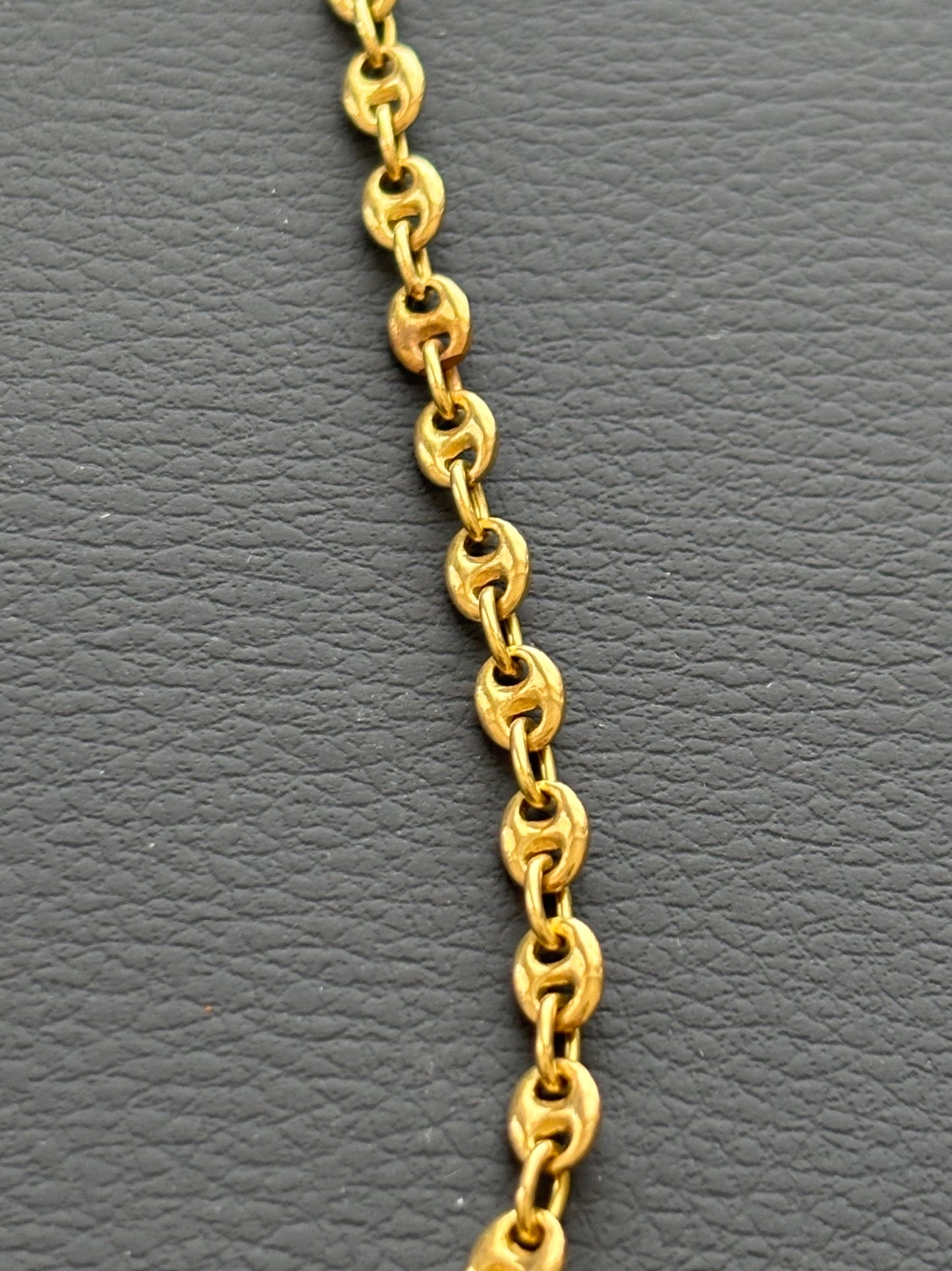 Vintage Vieri Italian 18k Gold Mariner Chain Necklace