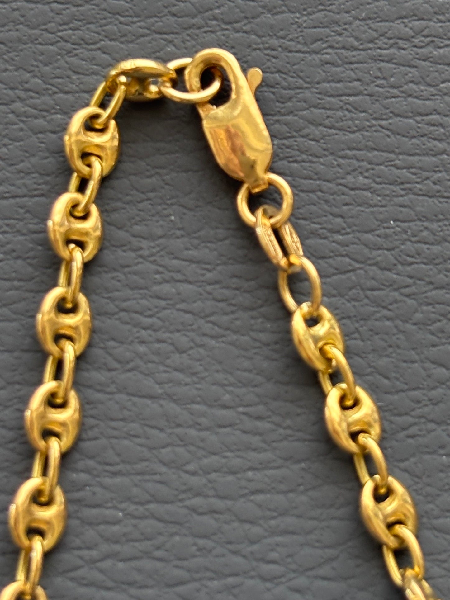Vintage Vieri Italian 18k Gold Mariner Chain Necklace