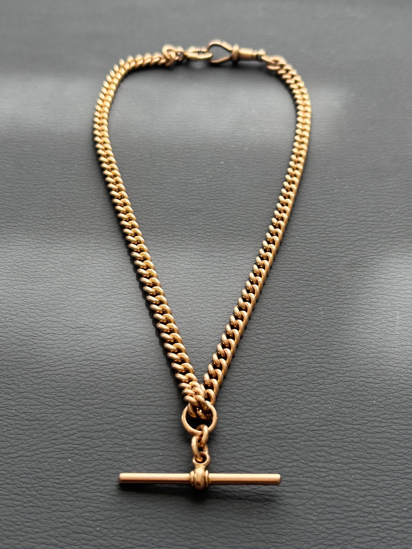 9k Gold Albert / Watch Chain Necklace