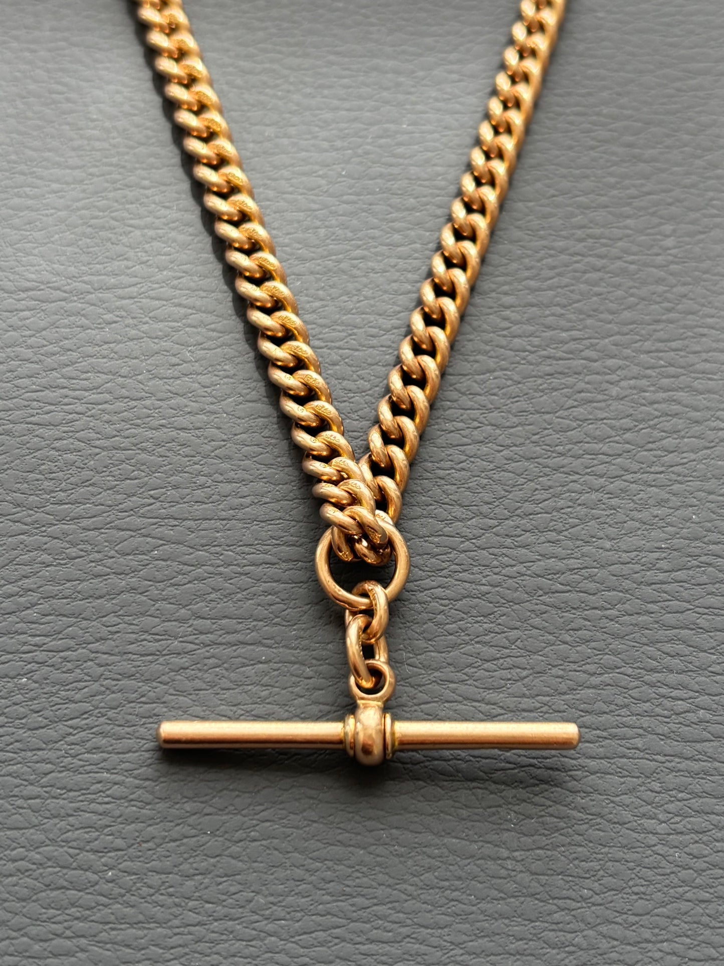 9k Gold Albert / Watch Chain Necklace