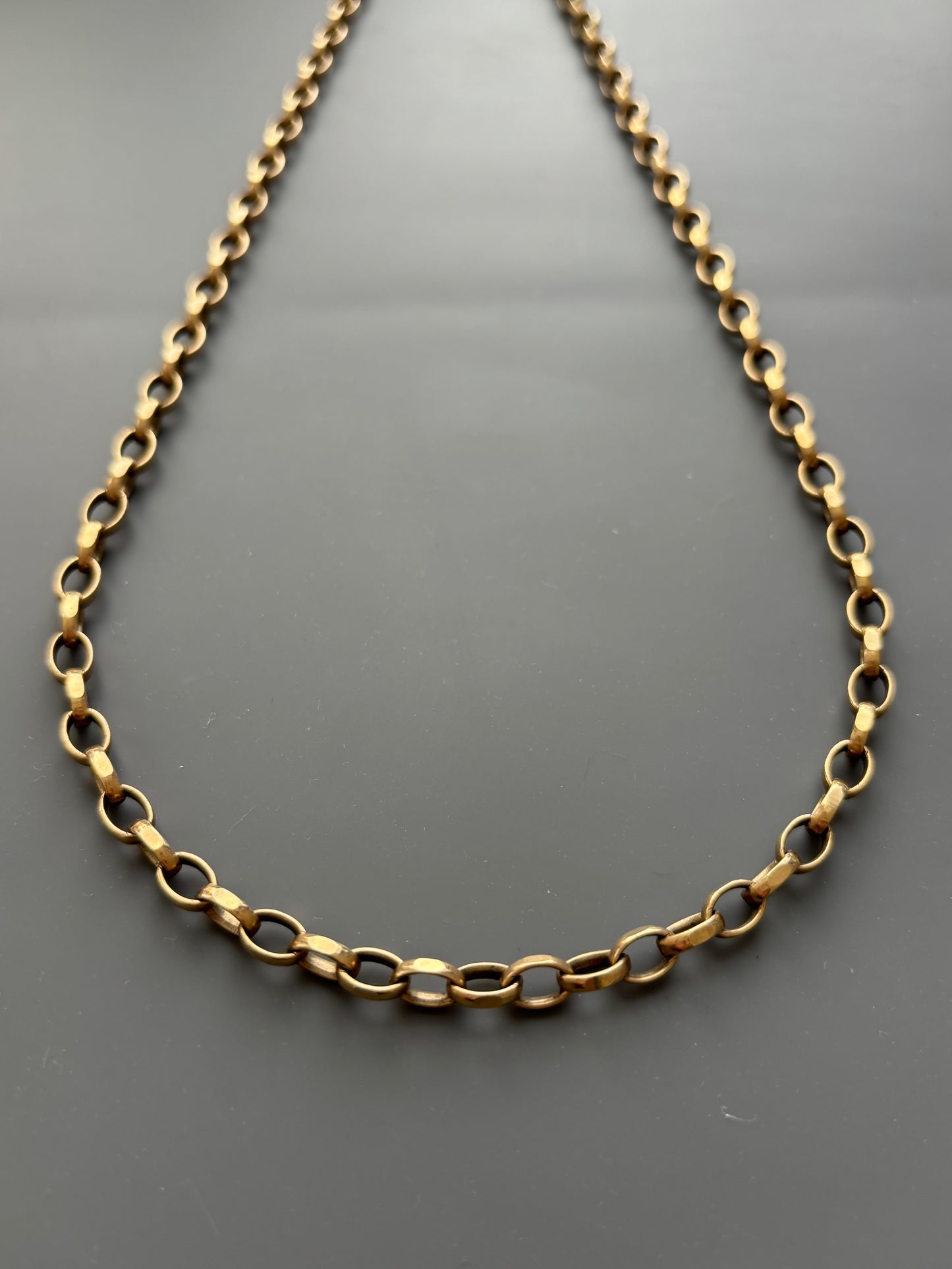 Vintage 9k Gold Belcher Link Chain