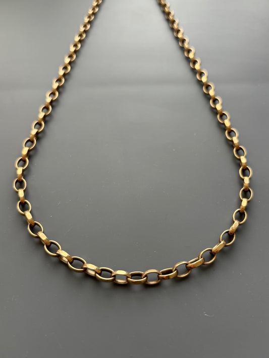 Vintage 9k Gold Belcher Link Chain