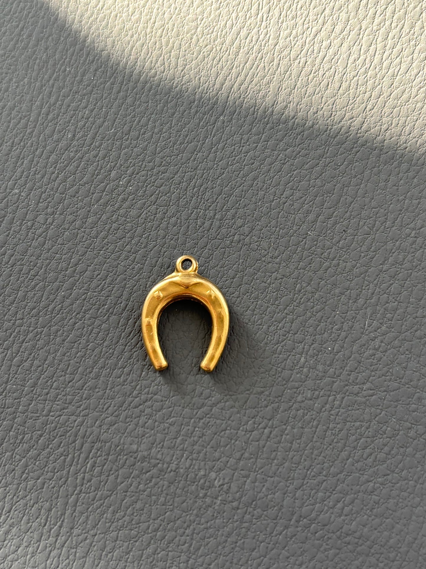 9k gold Lucky Horseshoe Charm