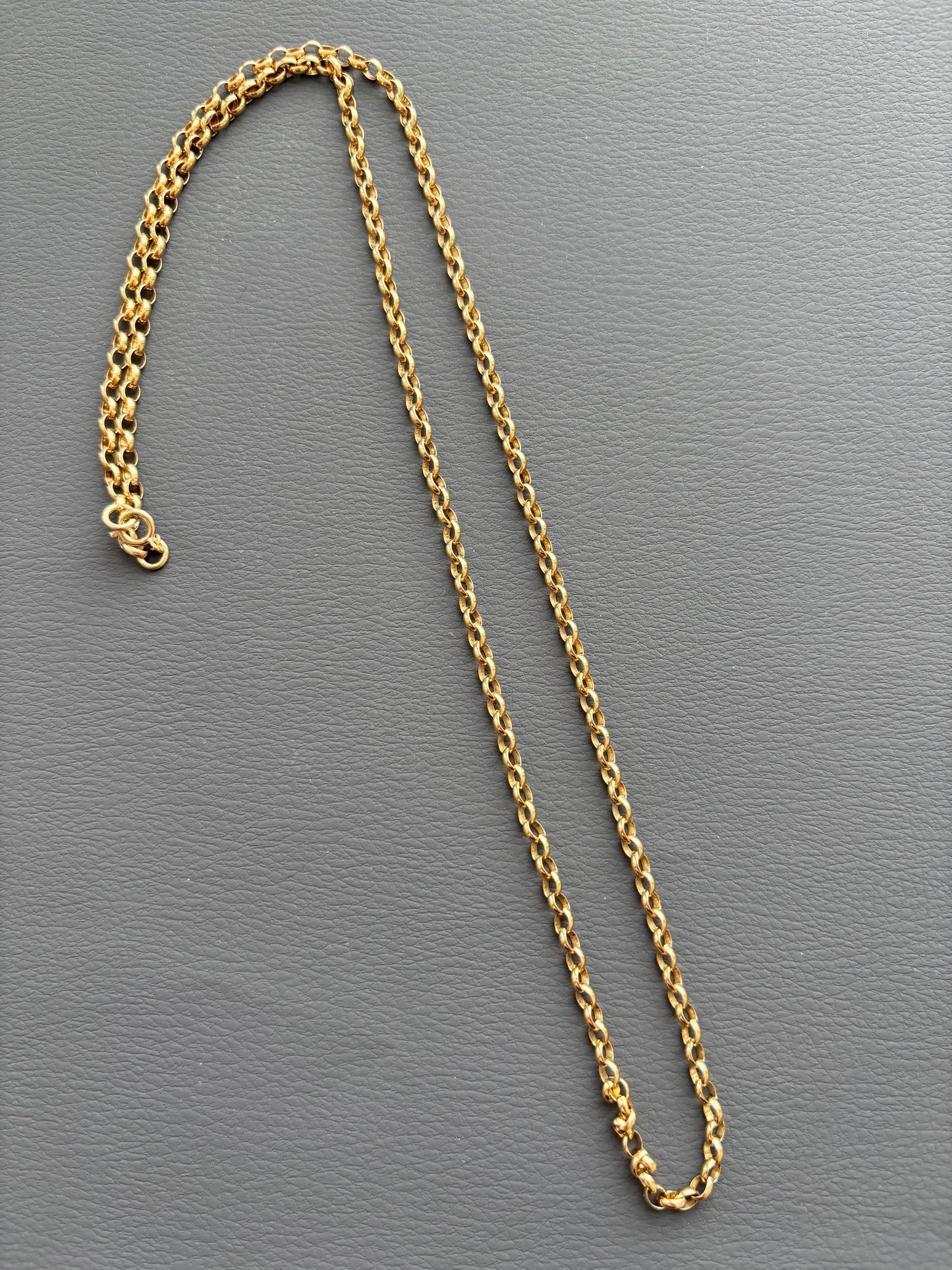 9k Gold Faceted Rolo Chain