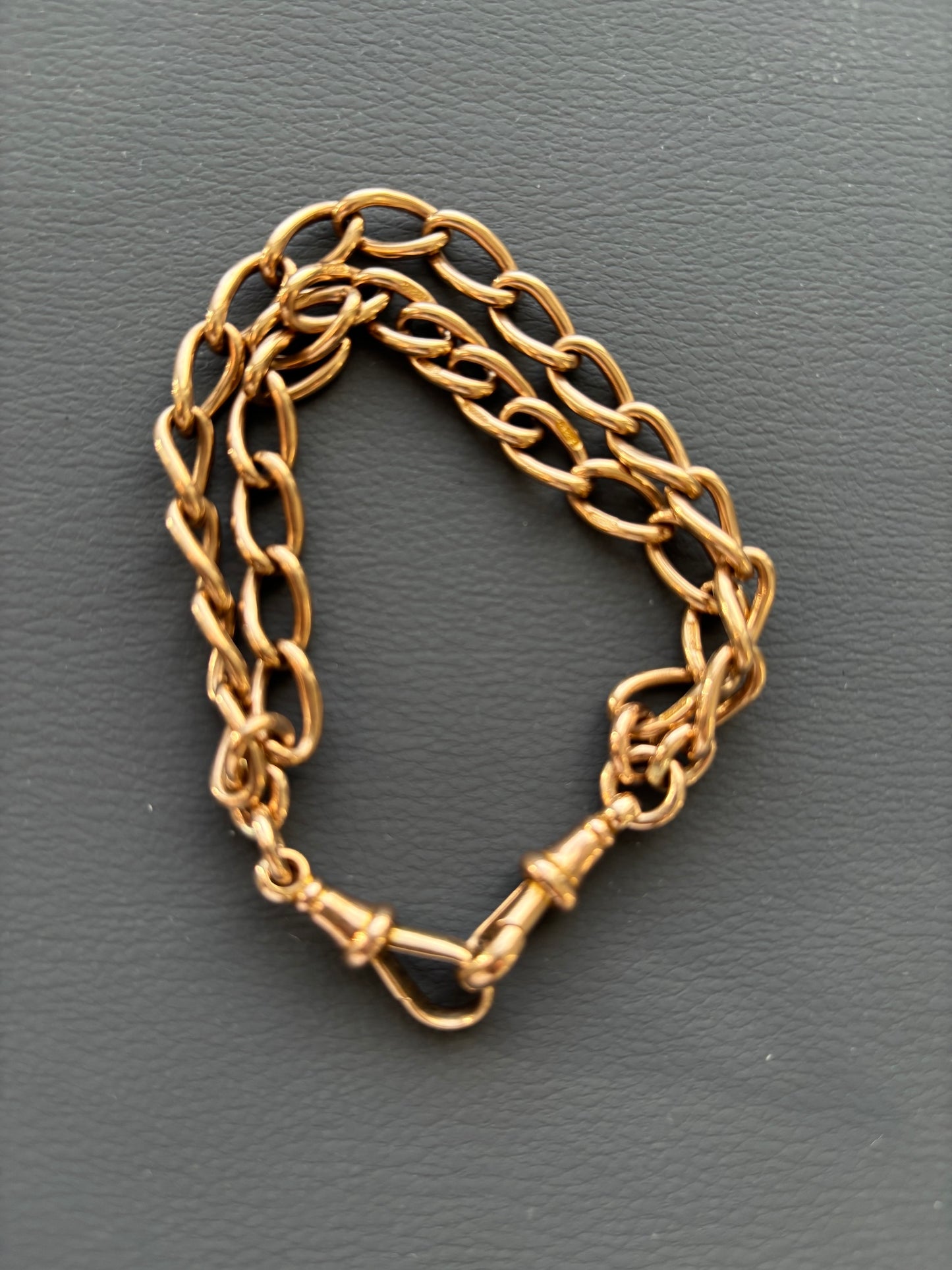 Antique Victorian 9k Gold Double Wrap Bracelet