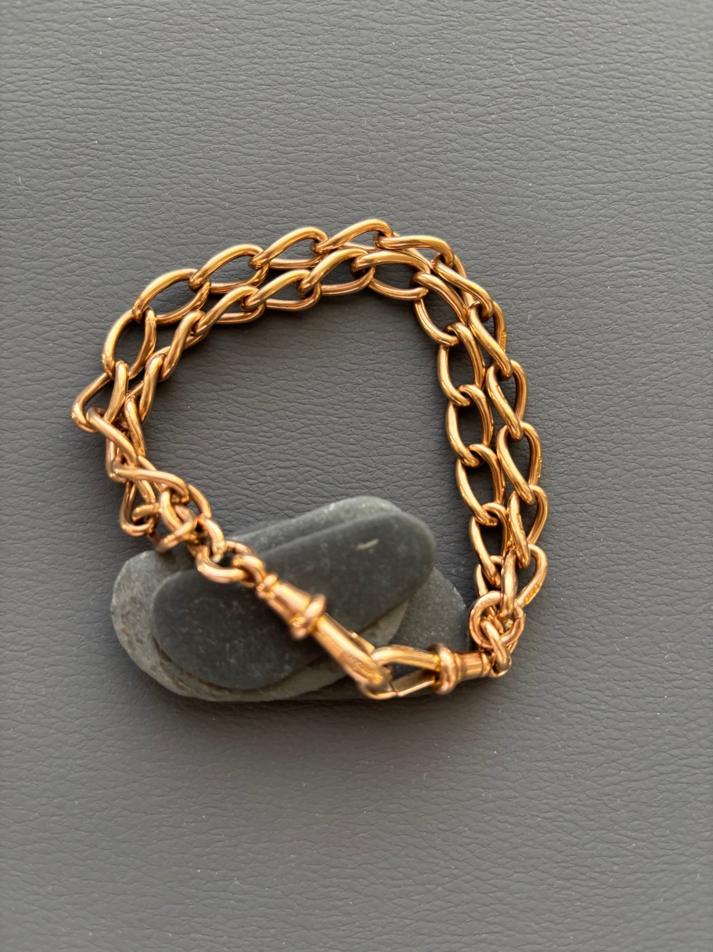 Antique Victorian 9k Gold Double Wrap Bracelet