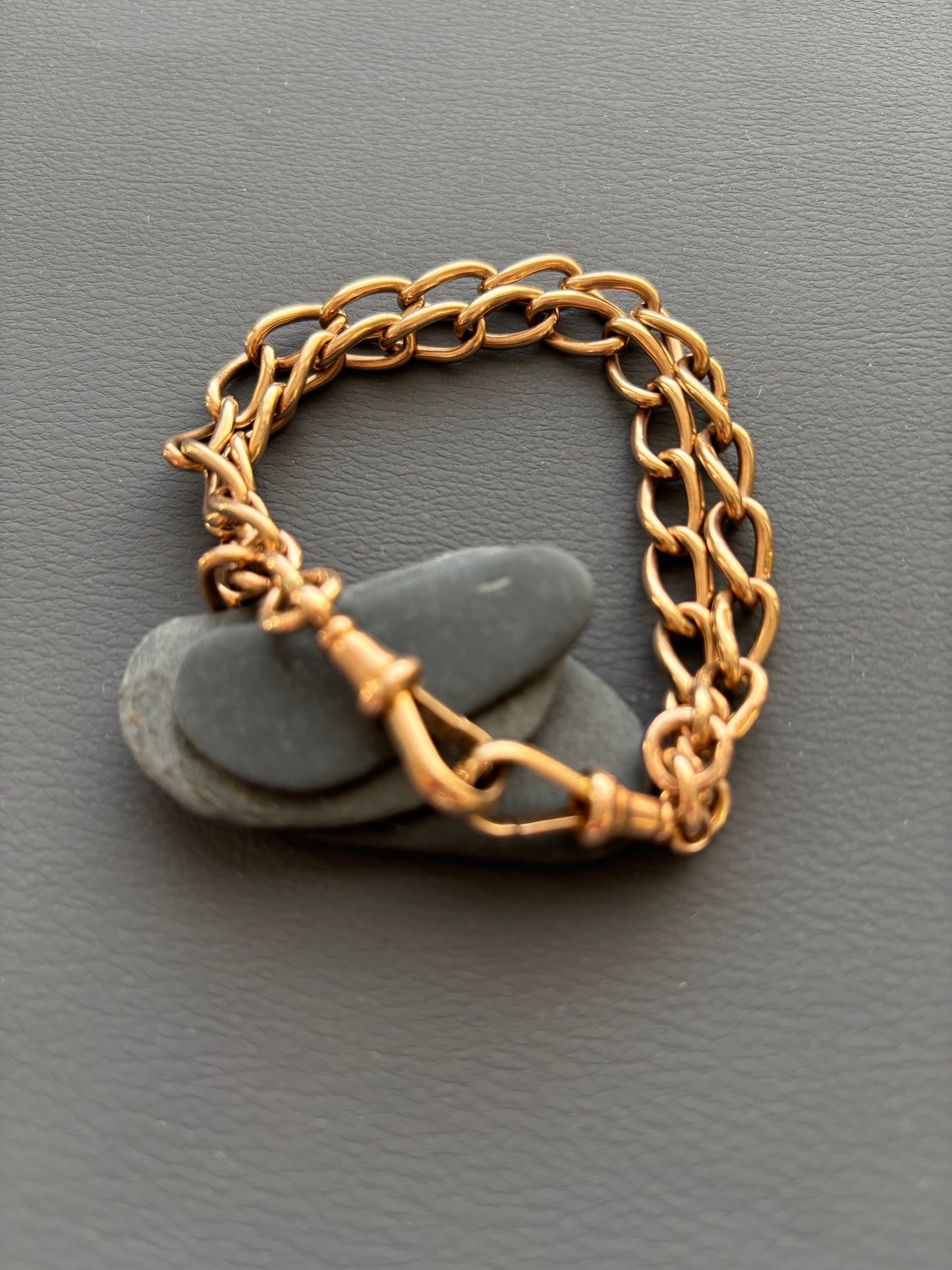 Antique Victorian 9k Gold Double Wrap Bracelet