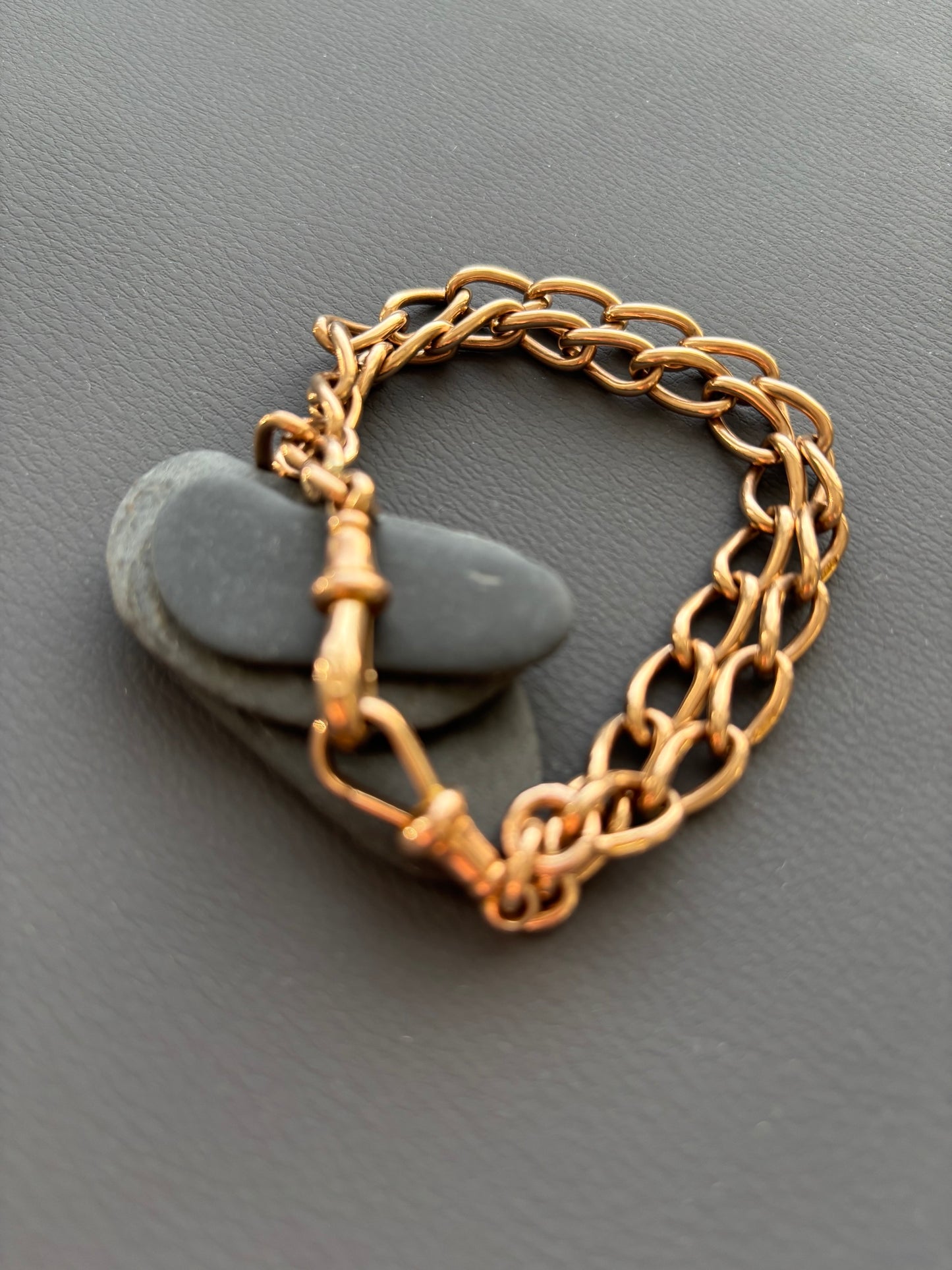 Antique Victorian 9k Gold Double Wrap Bracelet
