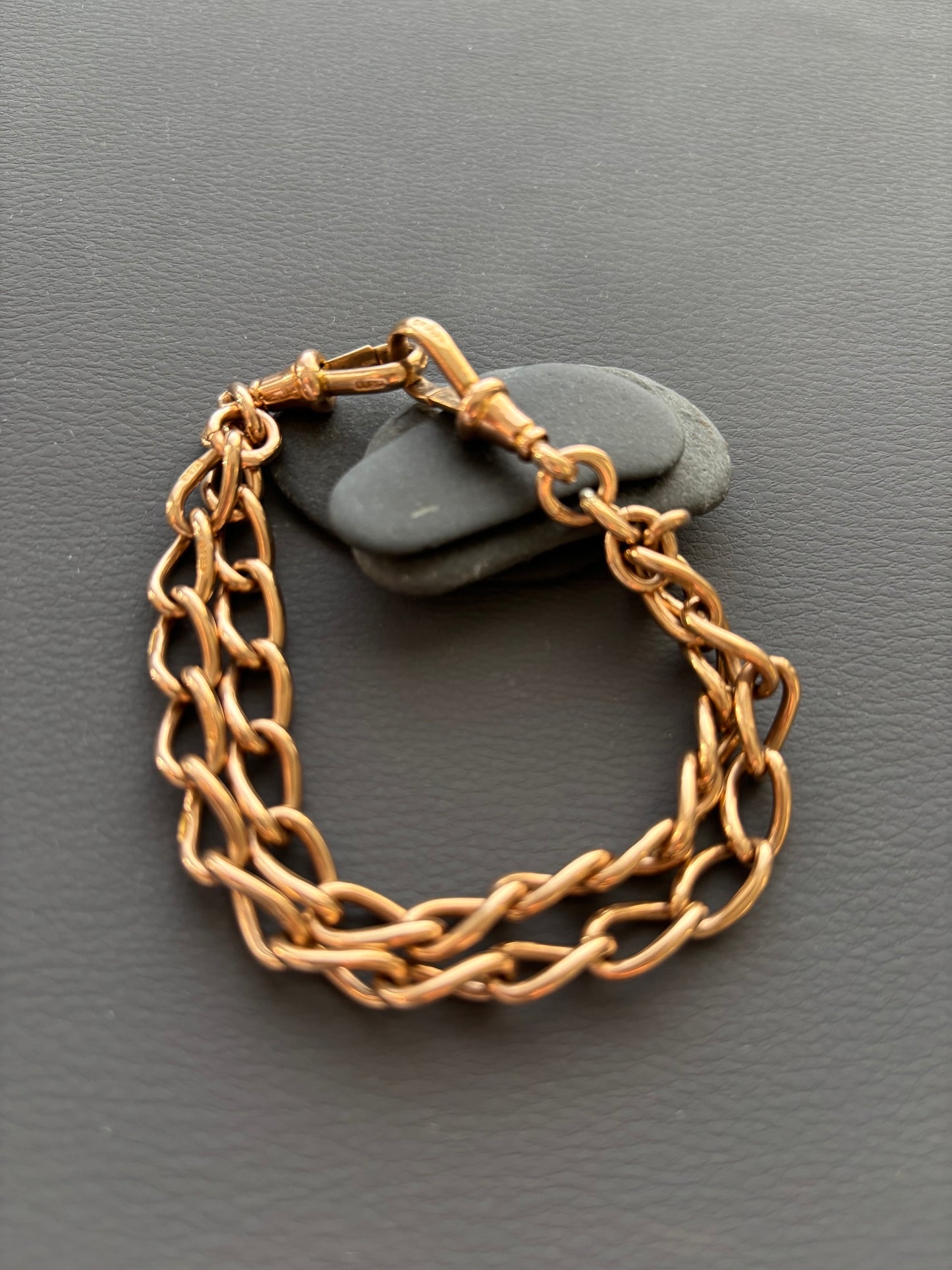 Antique Victorian 9k Gold Double Wrap Bracelet