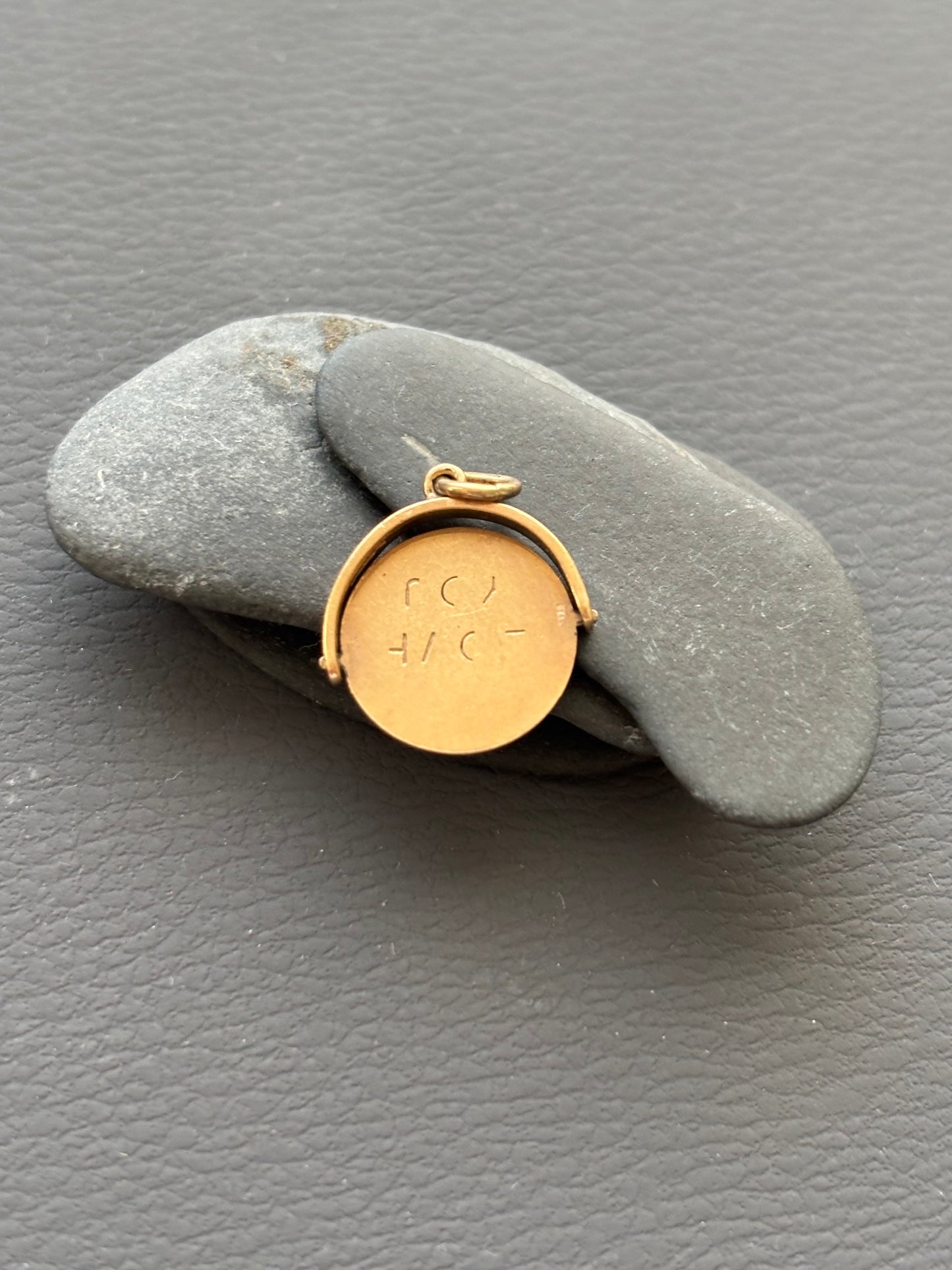 Vintage 9k Gold 'I Love You' Spinner Charm