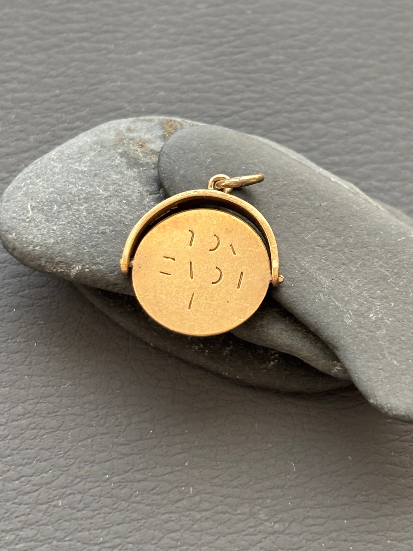 Vintage 9k Gold 'I Love You' Spinner Charm