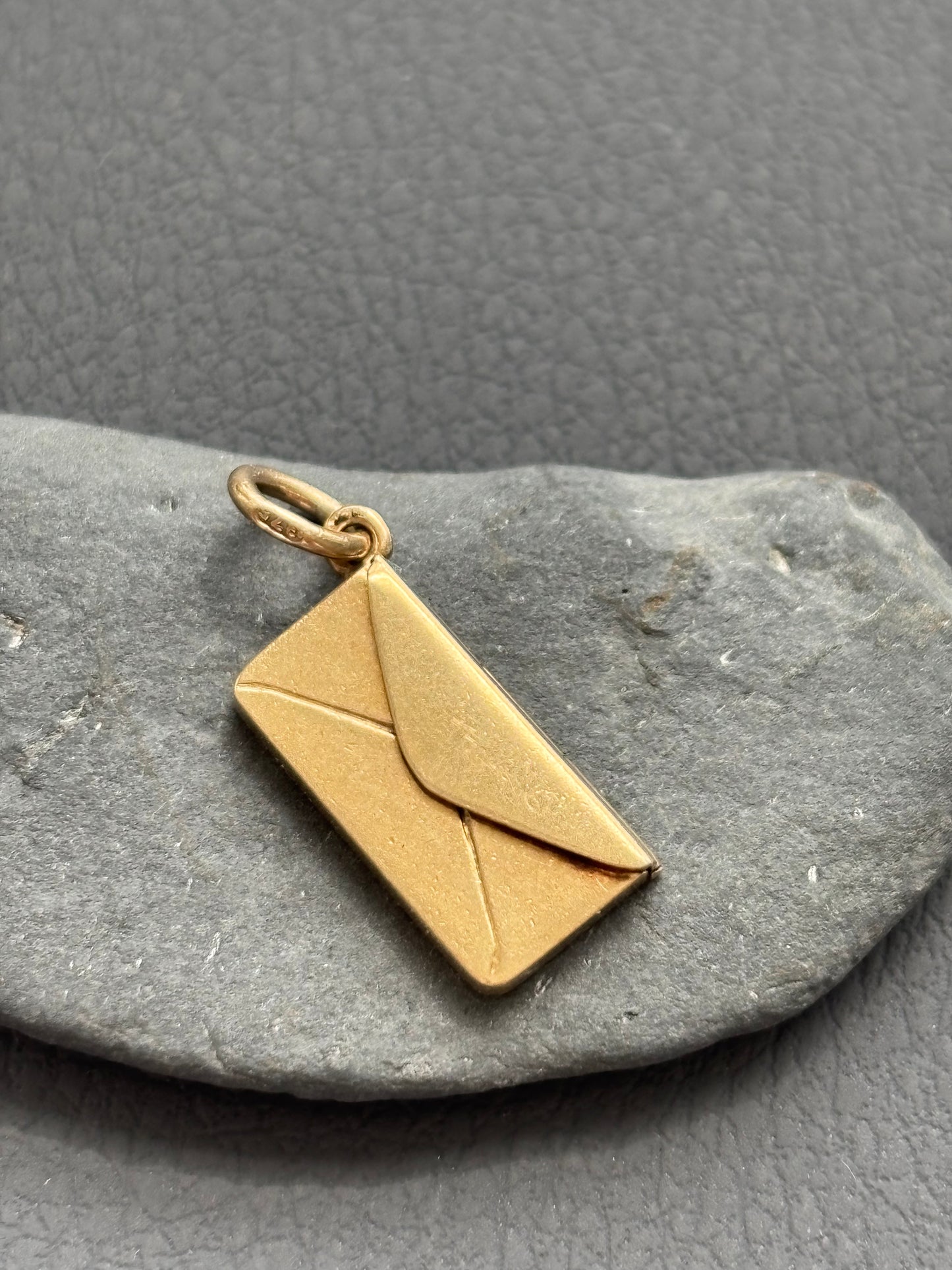 Vintage 9k Gold Mini Envelope Charm