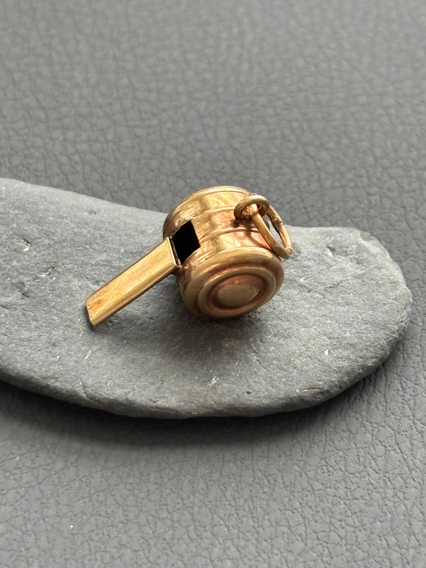Vintage 9k Gold Whistle Charm