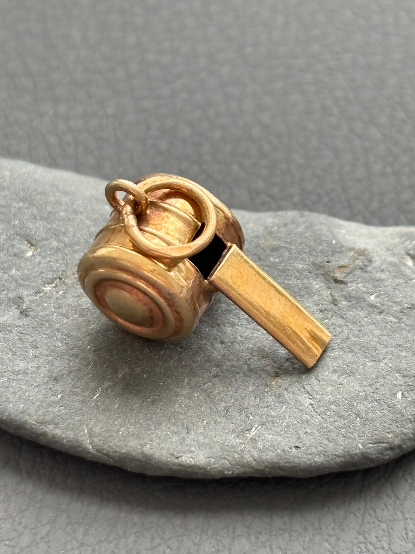 Vintage 9k Gold Whistle Charm