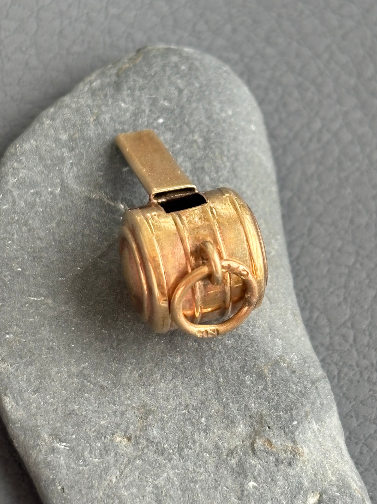 Vintage 9k Gold Whistle Charm