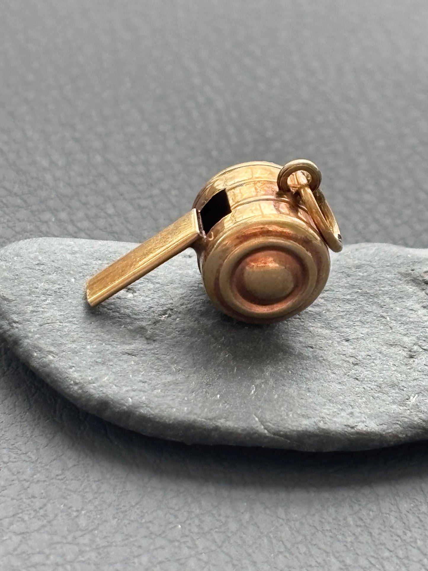 Vintage 9k Gold Whistle Charm