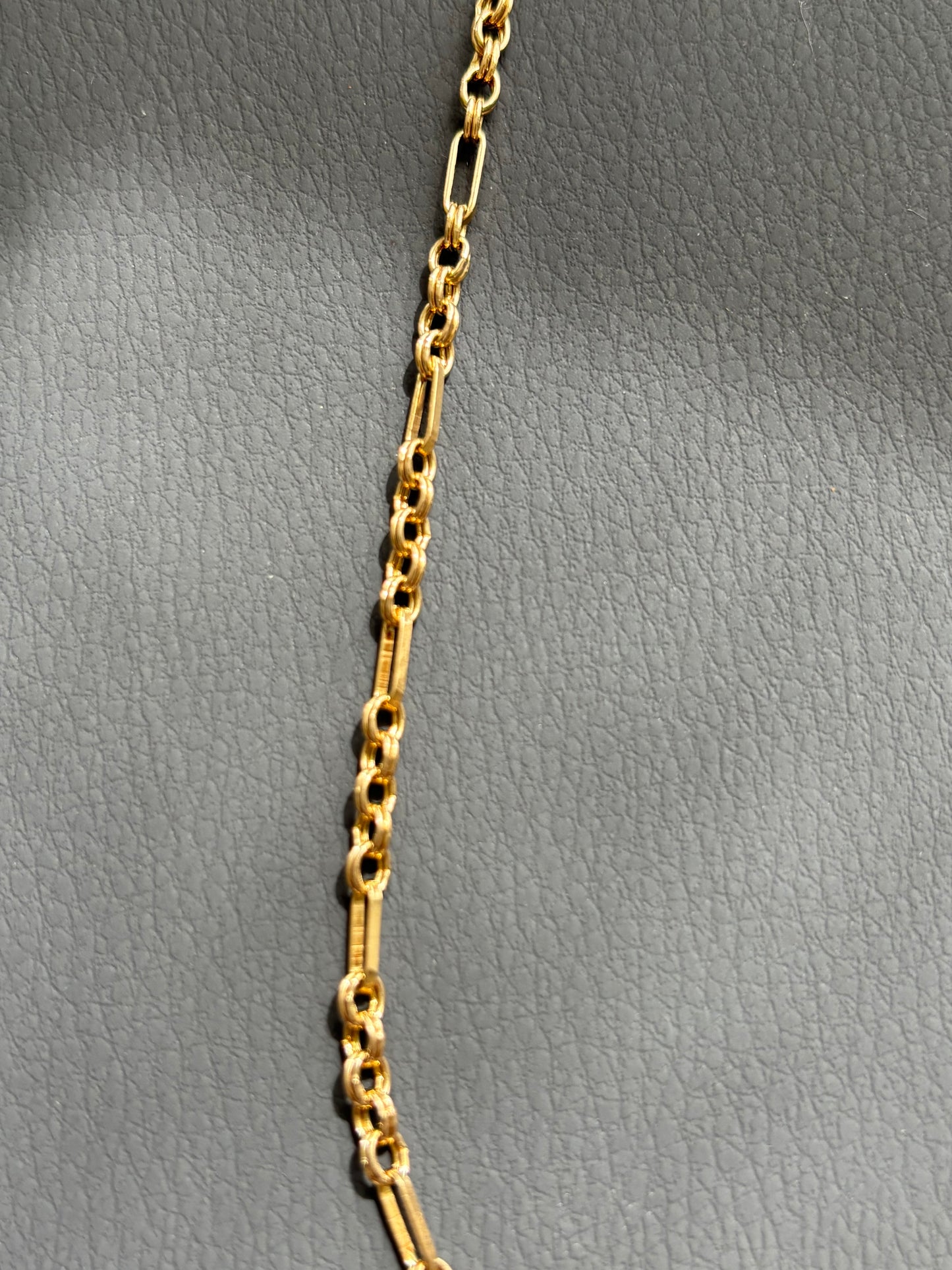 9k Gold Trombone & Rolo Link Chain
