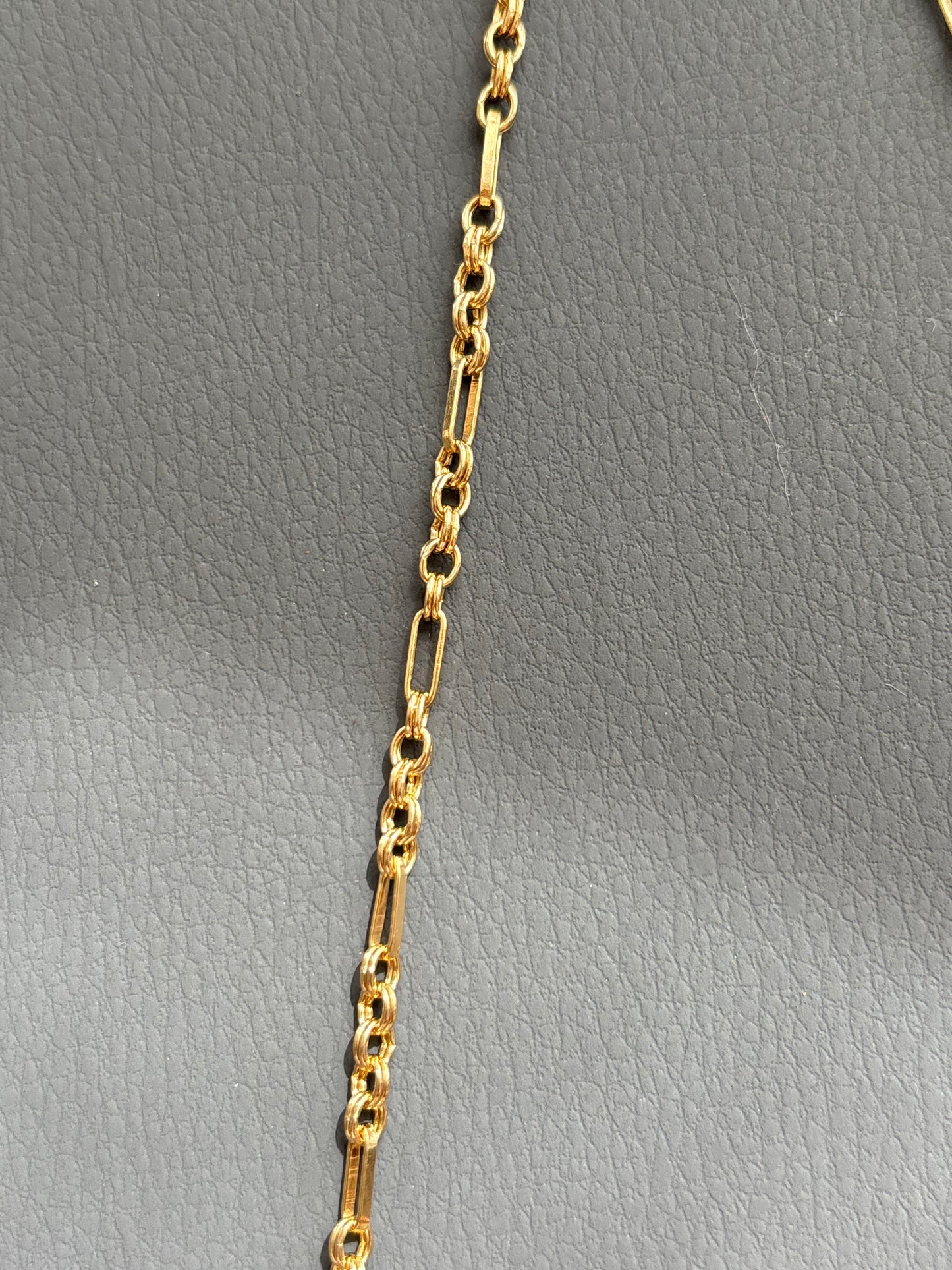 9k Gold Trombone & Rolo Link Chain