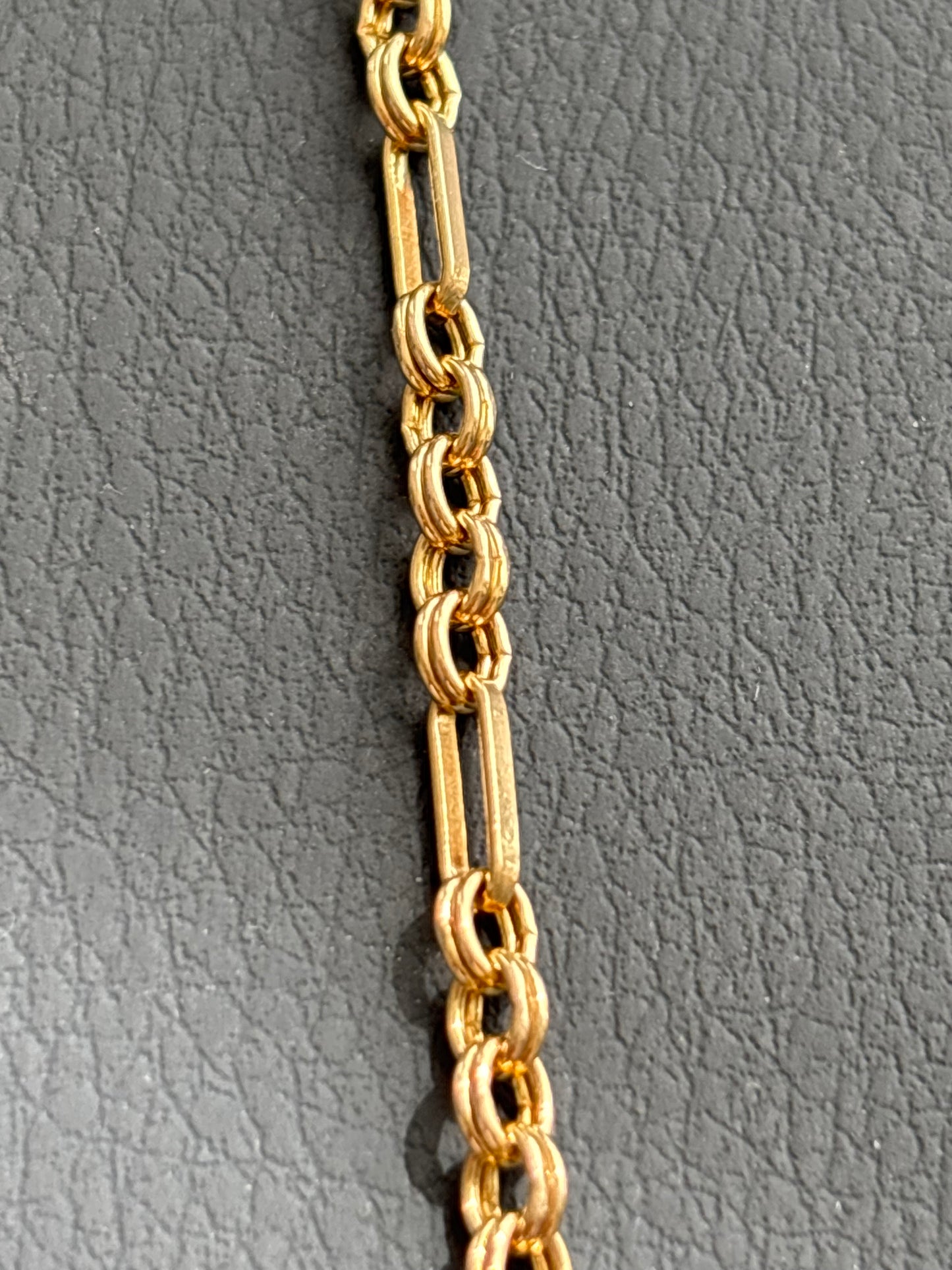 9k Gold Trombone & Rolo Link Chain