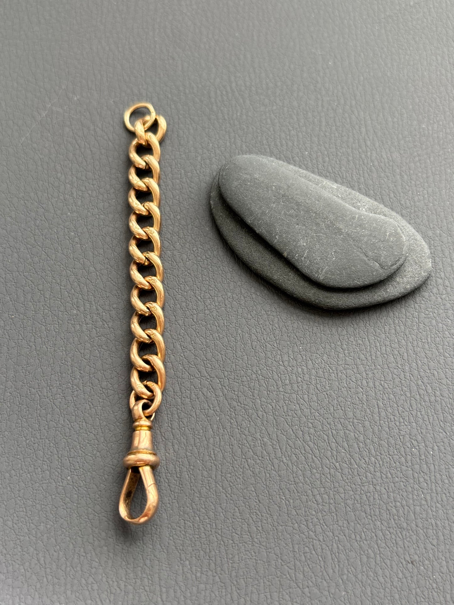 Antique 9k Gold Necklace Extender Chain