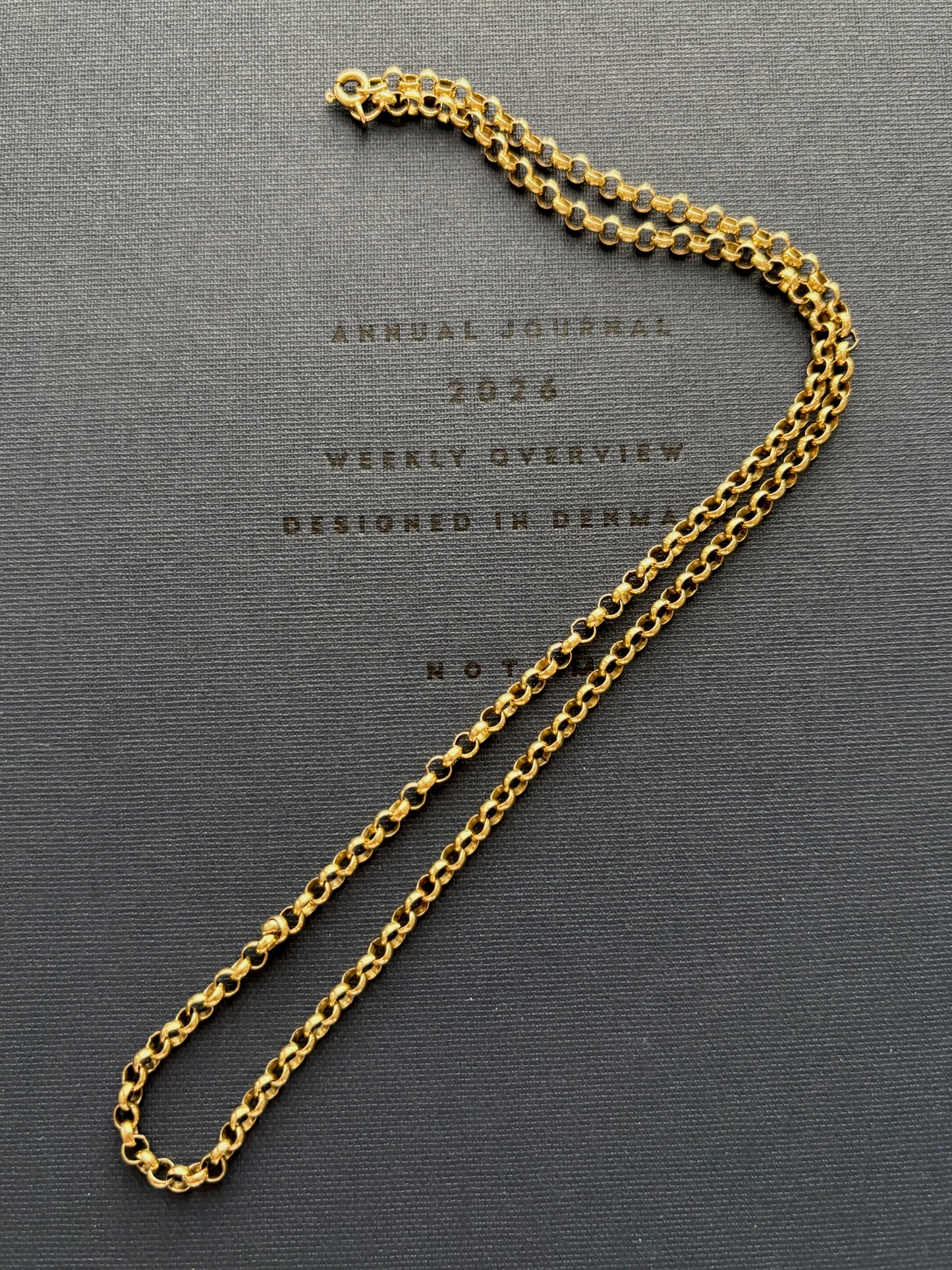 Vintage 9k Gold Rolo / Belcher Link Chain