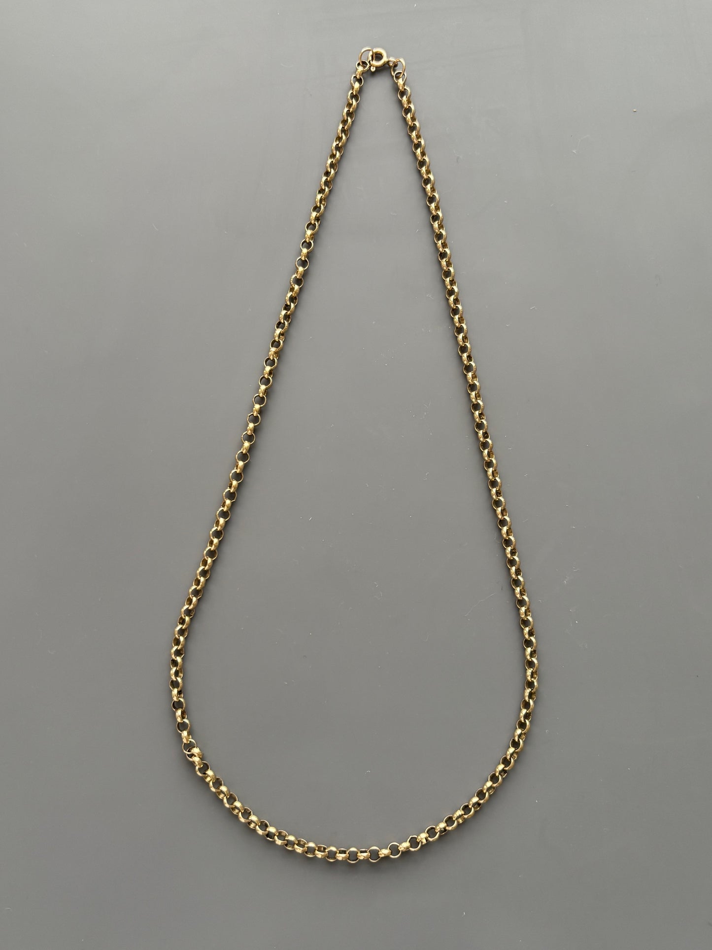 Vintage 9k Gold Rolo / Belcher Link Chain