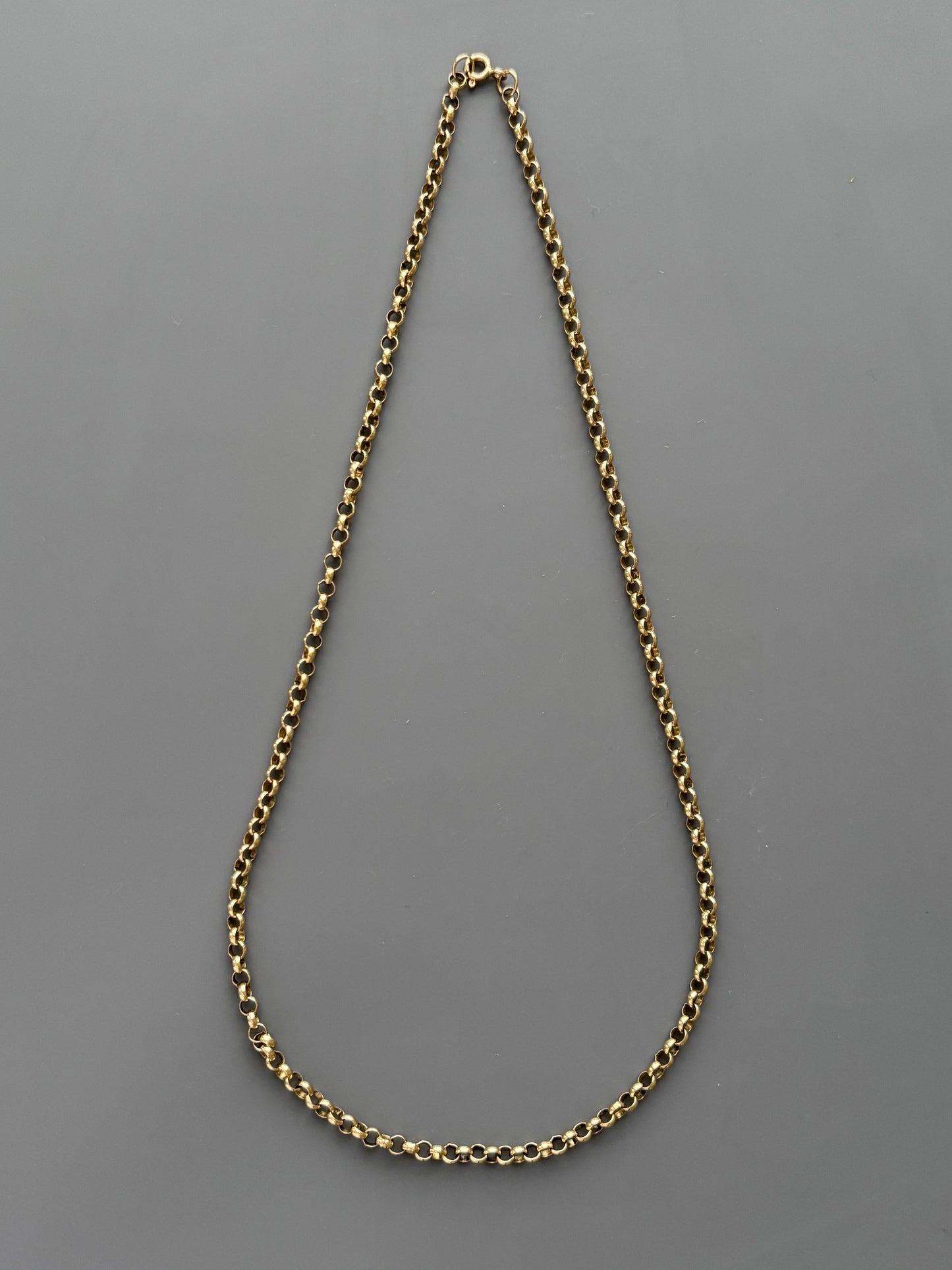 Vintage 9k Gold Rolo / Belcher Link Chain