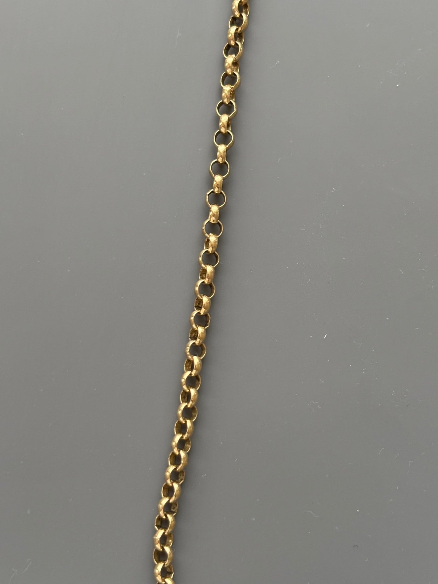 Vintage 9k Gold Rolo / Belcher Link Chain