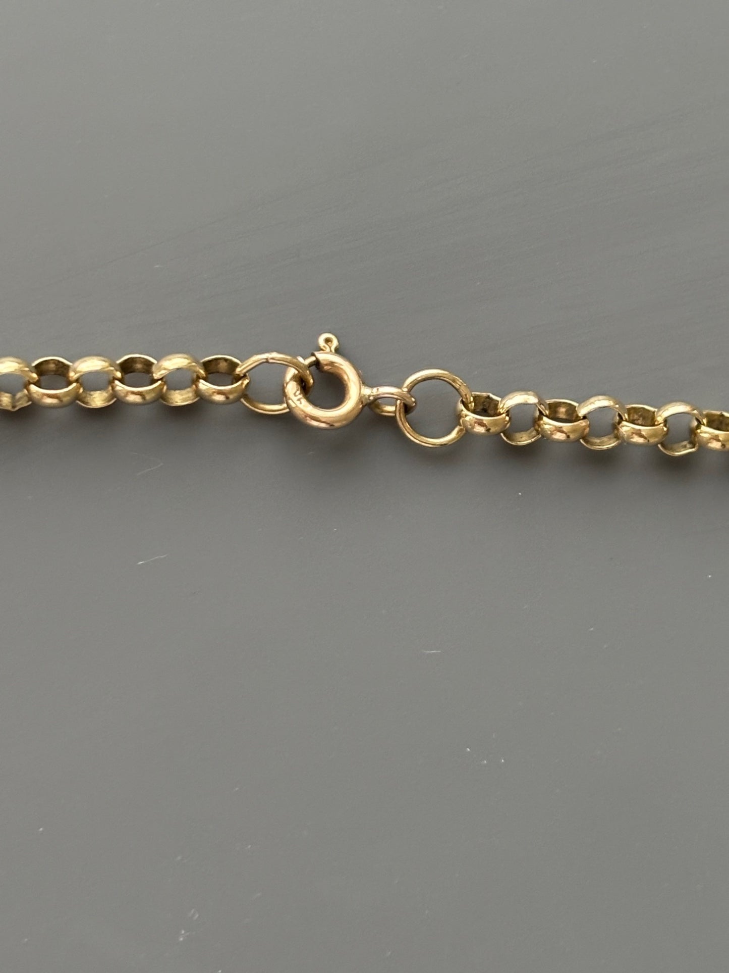 Vintage 9k Gold Rolo / Belcher Link Chain
