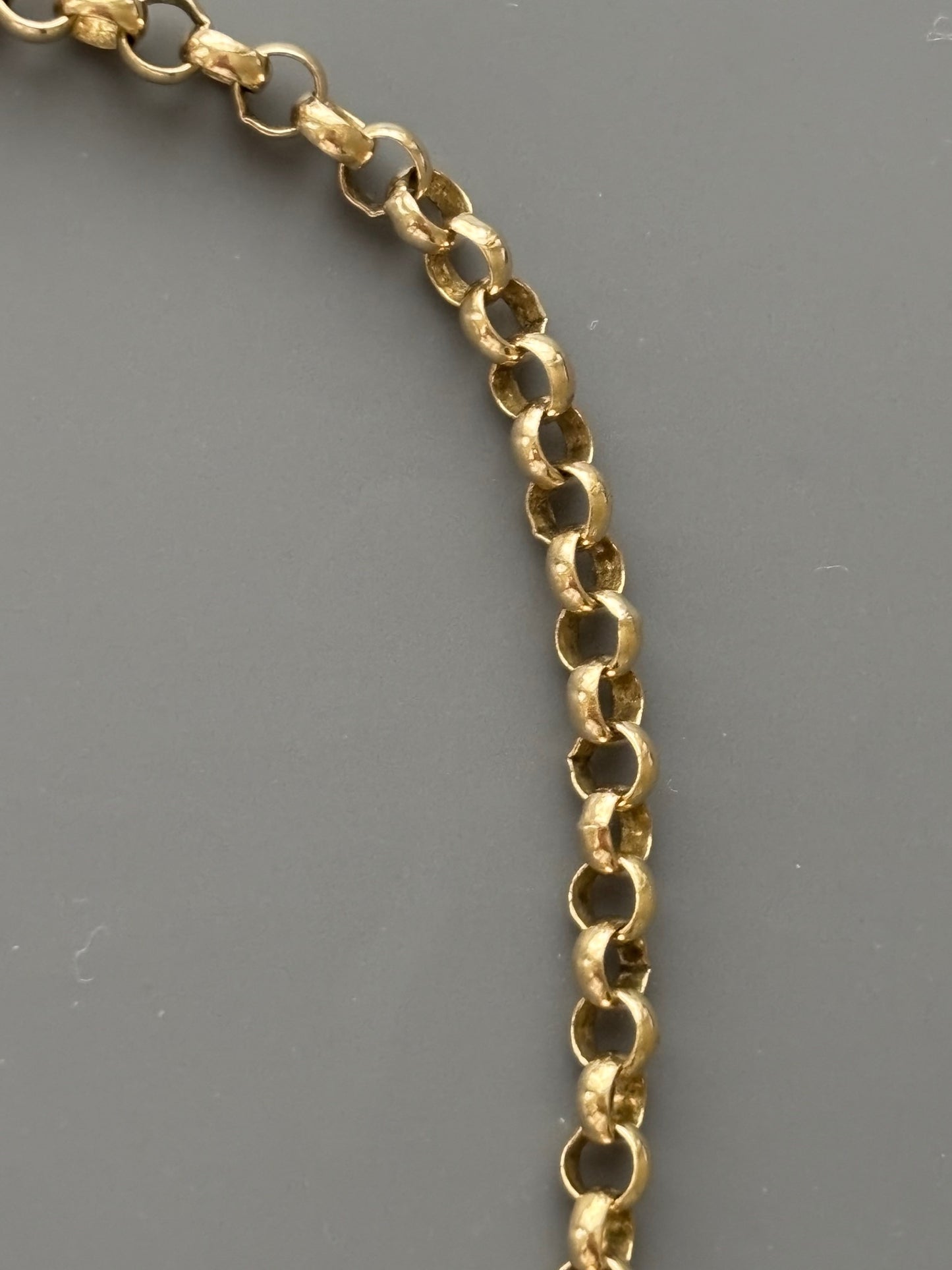 Vintage 9k Gold Rolo / Belcher Link Chain