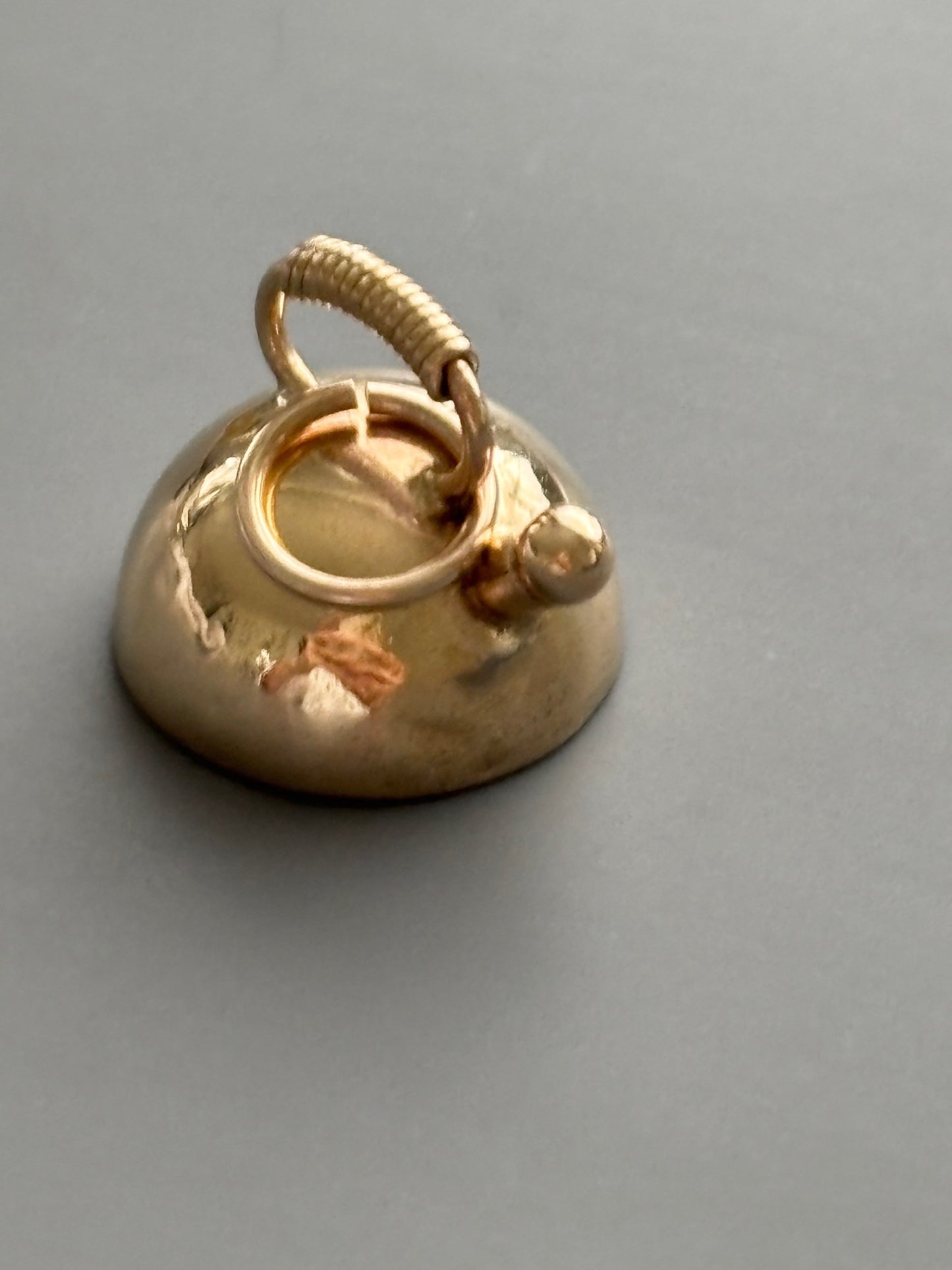 Vintage 9k Gold Tea Kettle Charm / Pendant