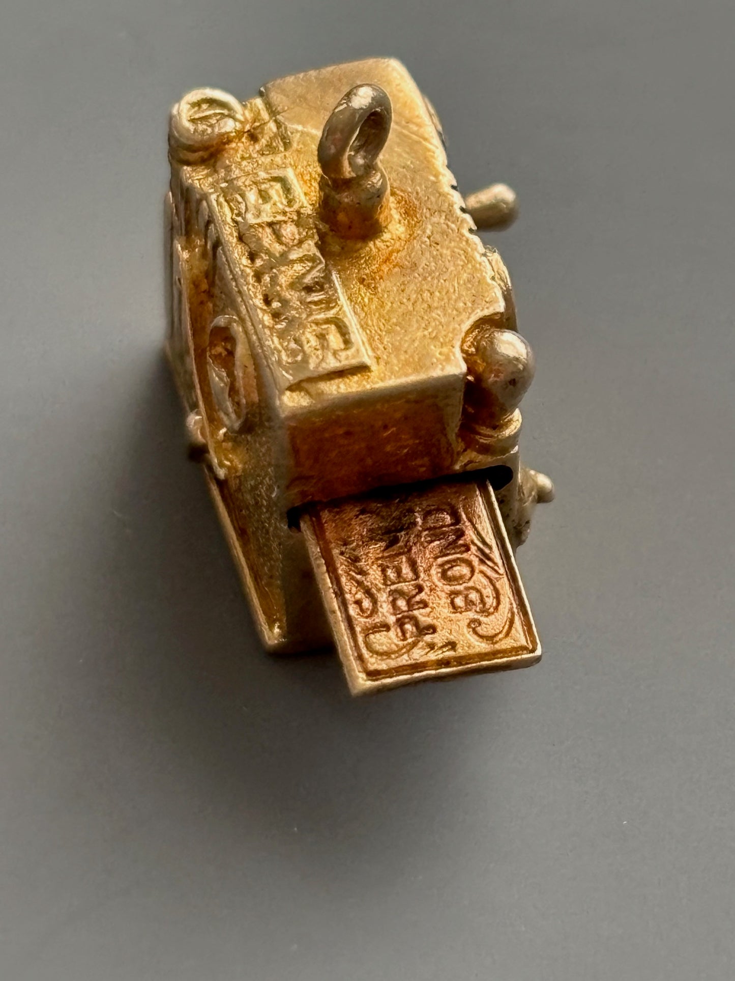 Vintage 9k Gold Movie Camera Charm Pendant