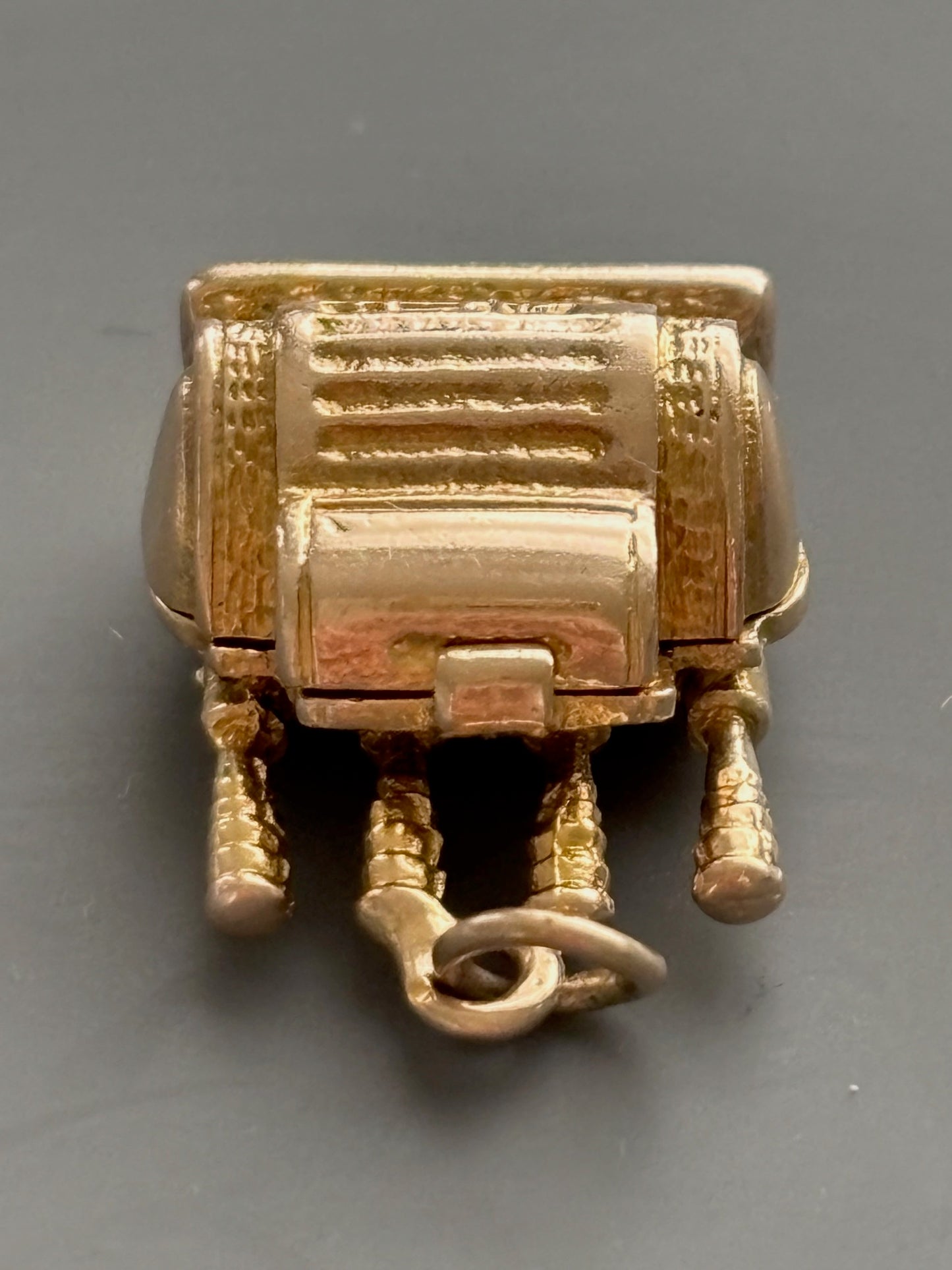 Vintage 9k Gold Espresso Machine Charm / Pendant