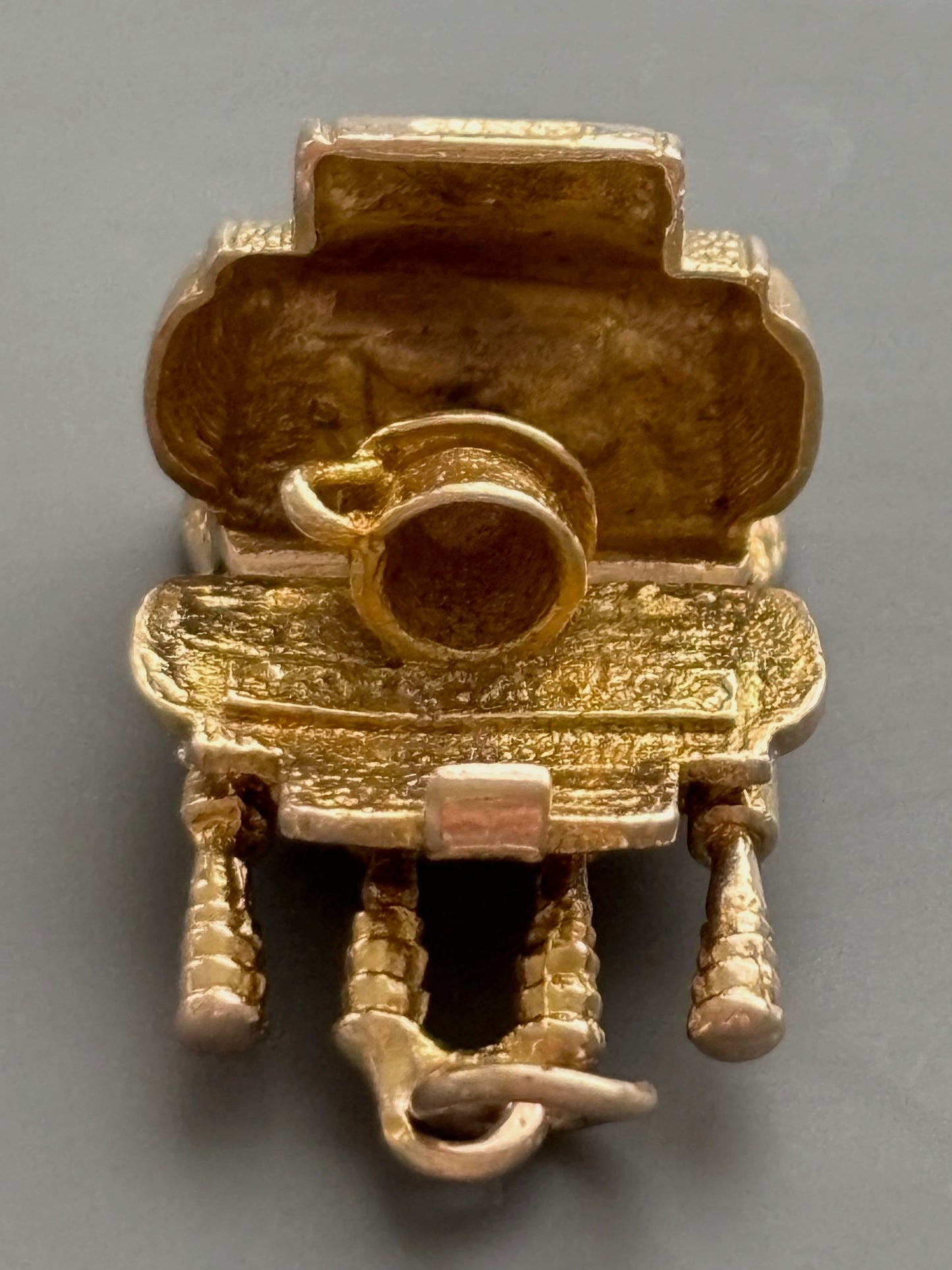 Vintage 9k Gold Espresso Machine Charm / Pendant