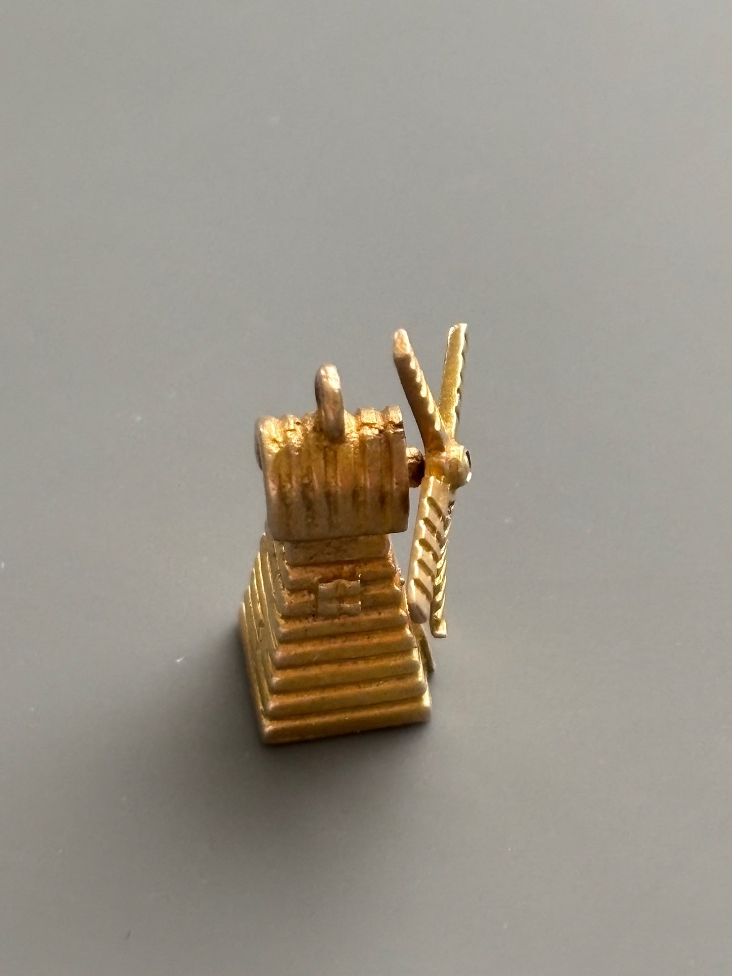 Vintage 1962 9k Gold Windmill Charm