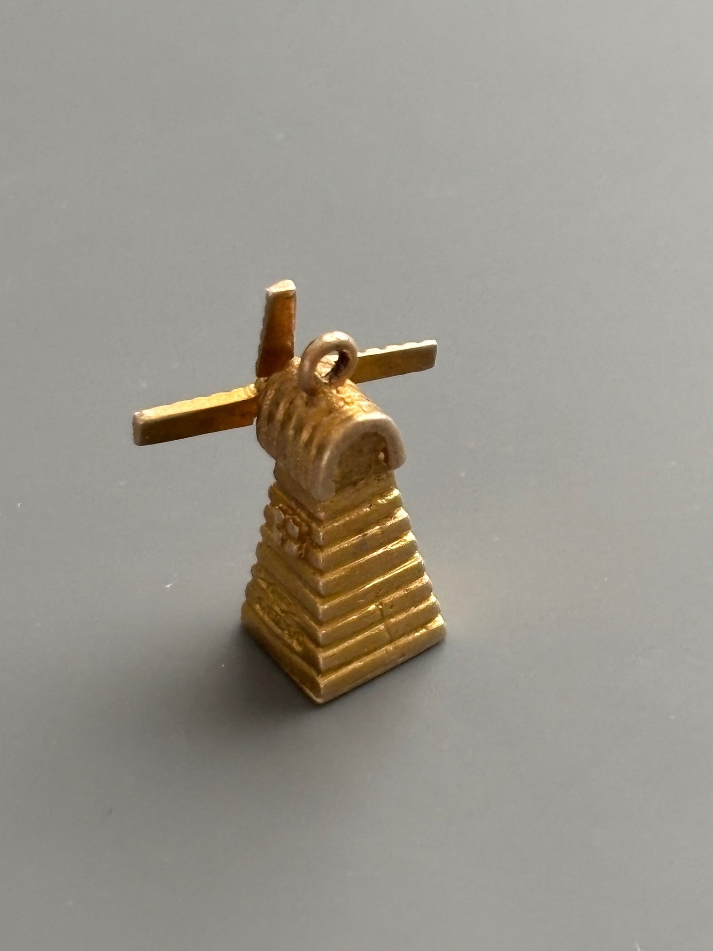 Vintage 1962 9k Gold Windmill Charm