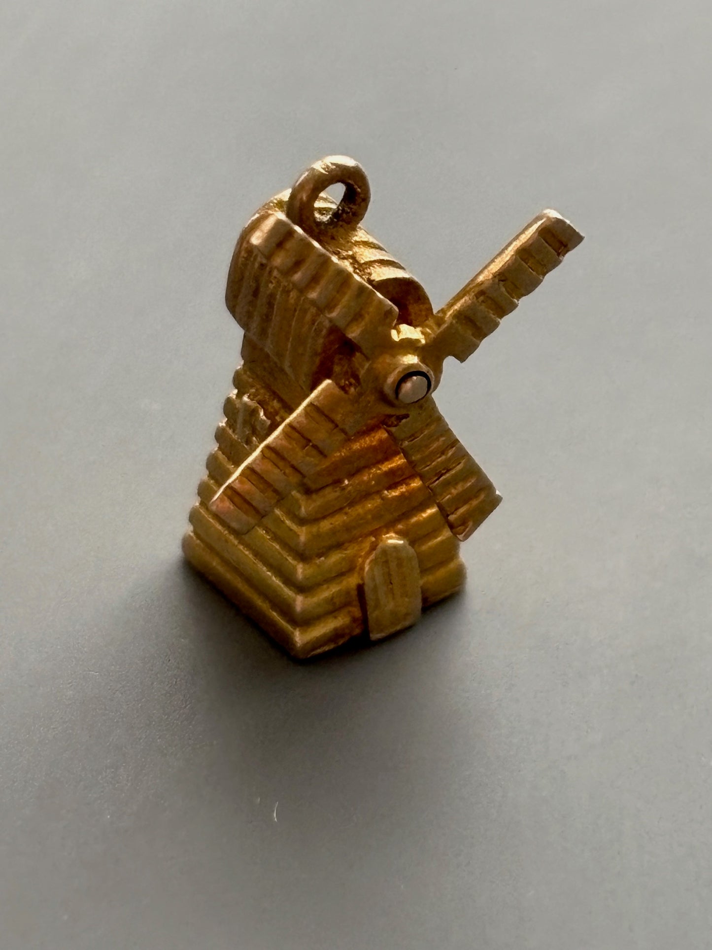 Vintage 1962 9k Gold Windmill Charm