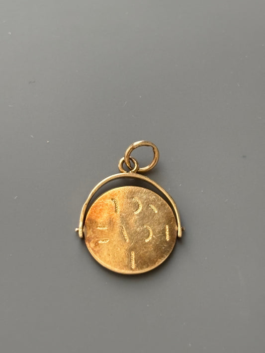 Vintage 9k Gold I Love You Spinner