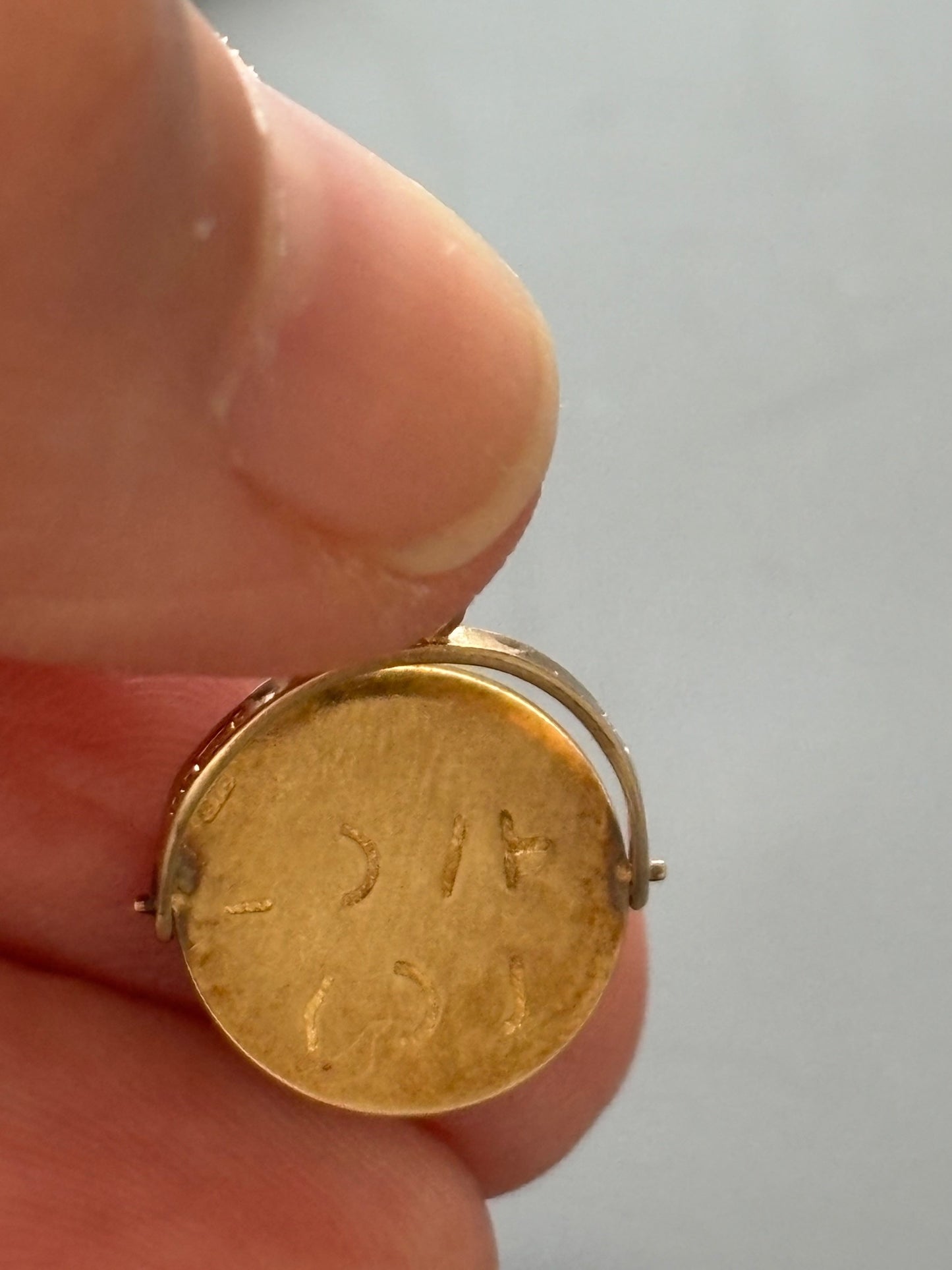 Vintage 9k Gold I Love You Spinner