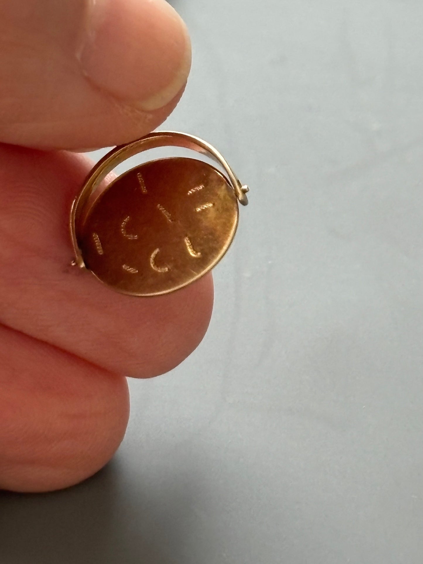 Vintage 9k Gold I Love You Spinner