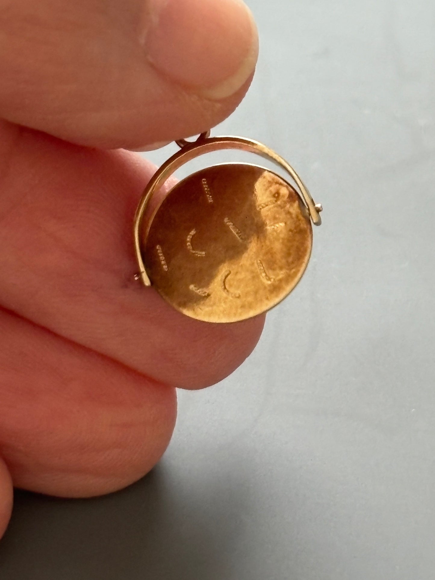 Vintage 9k Gold I Love You Spinner