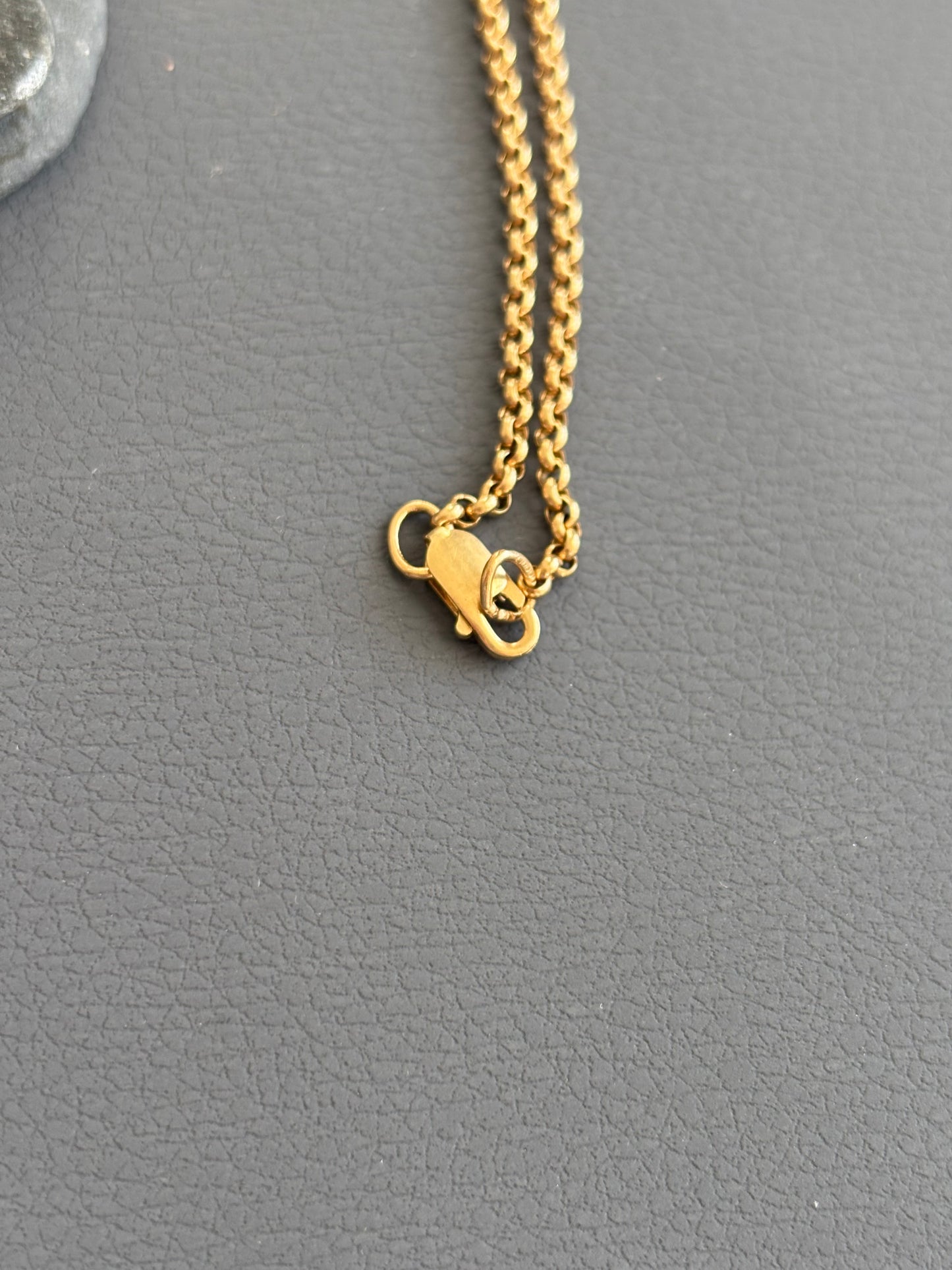 Vintage 9k Gold Long Rolo / Belcher Chain