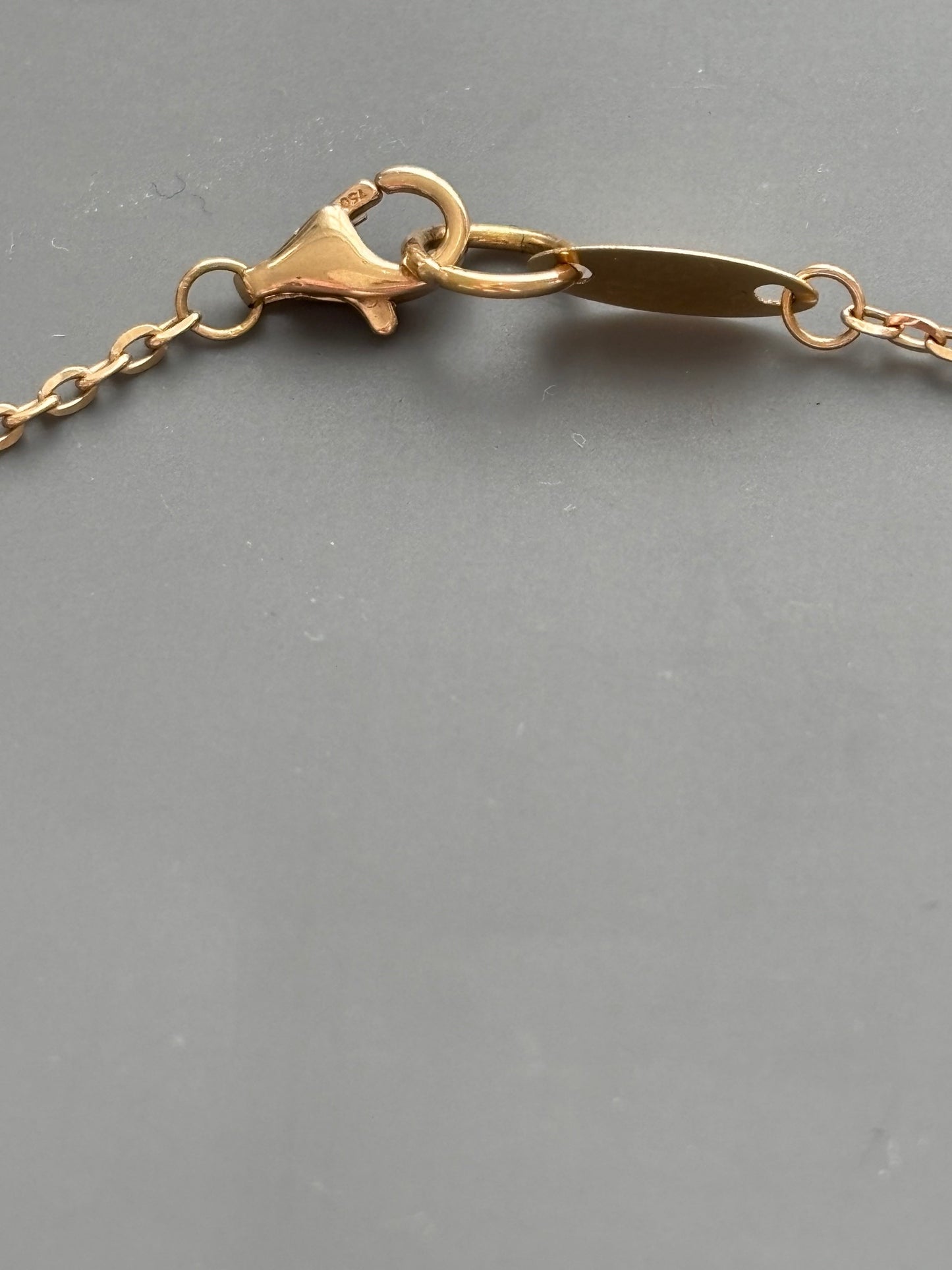 18k Interlocking Rings / Eternal Love Chain Necklace