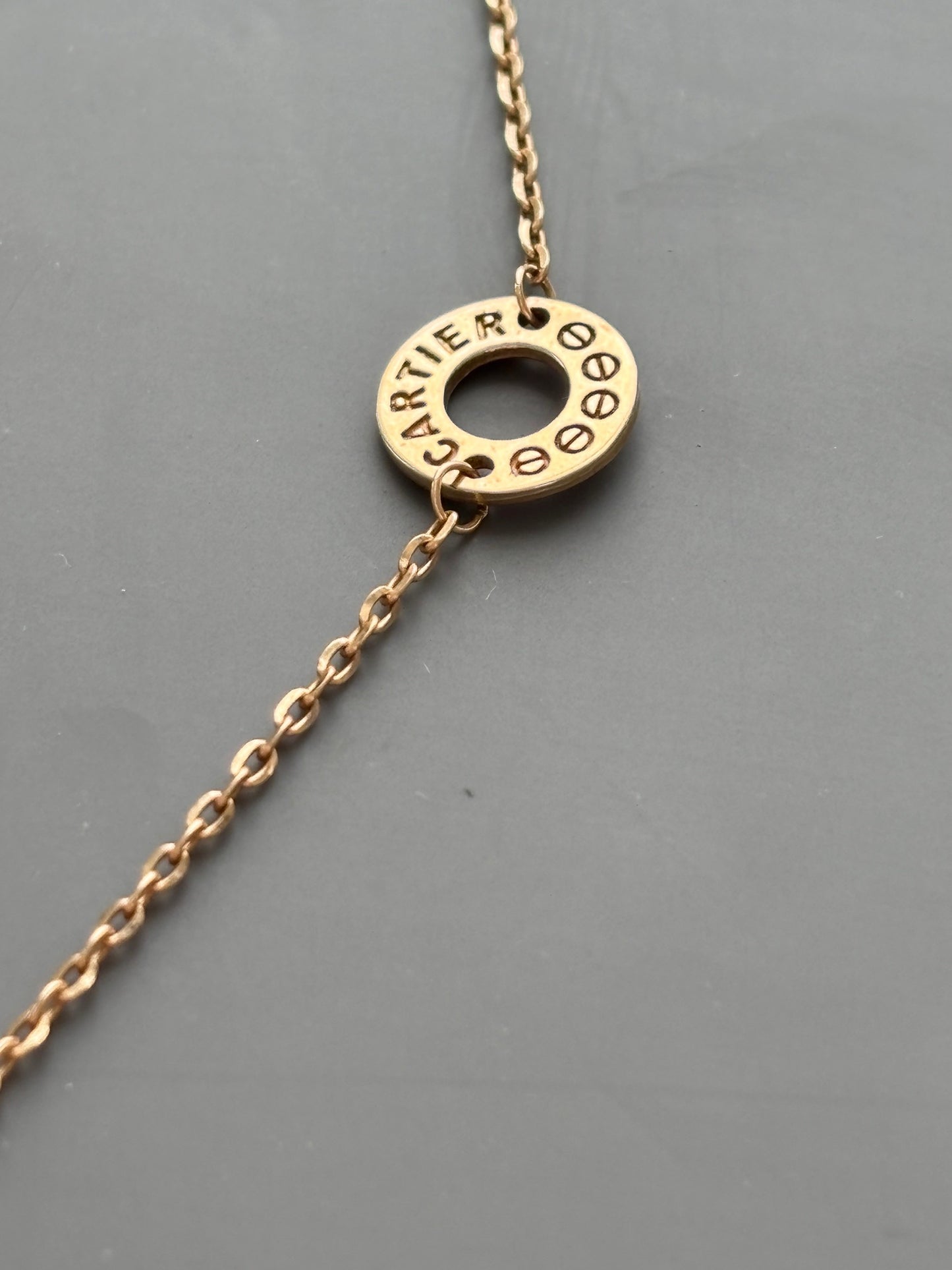 18k Interlocking Rings / Eternal Love Chain Necklace