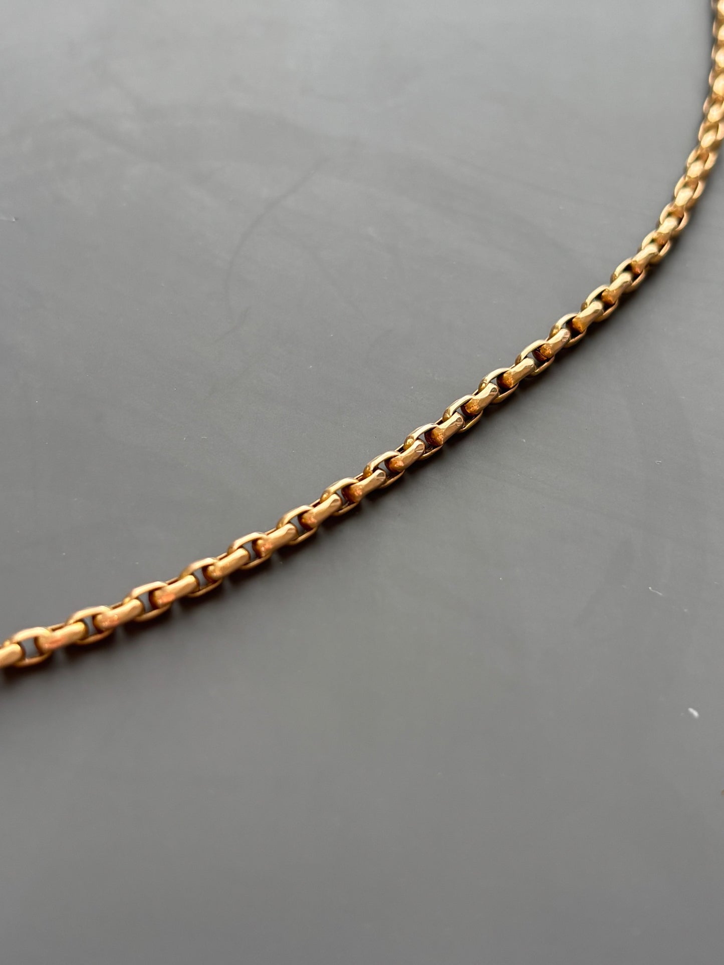 Antique 15k Gold Guard Chain Necklace