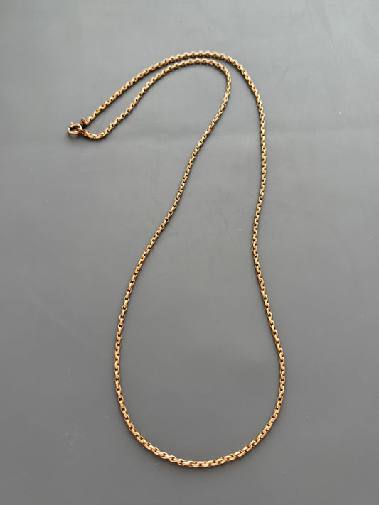 Antique 15k Gold Guard Chain Necklace