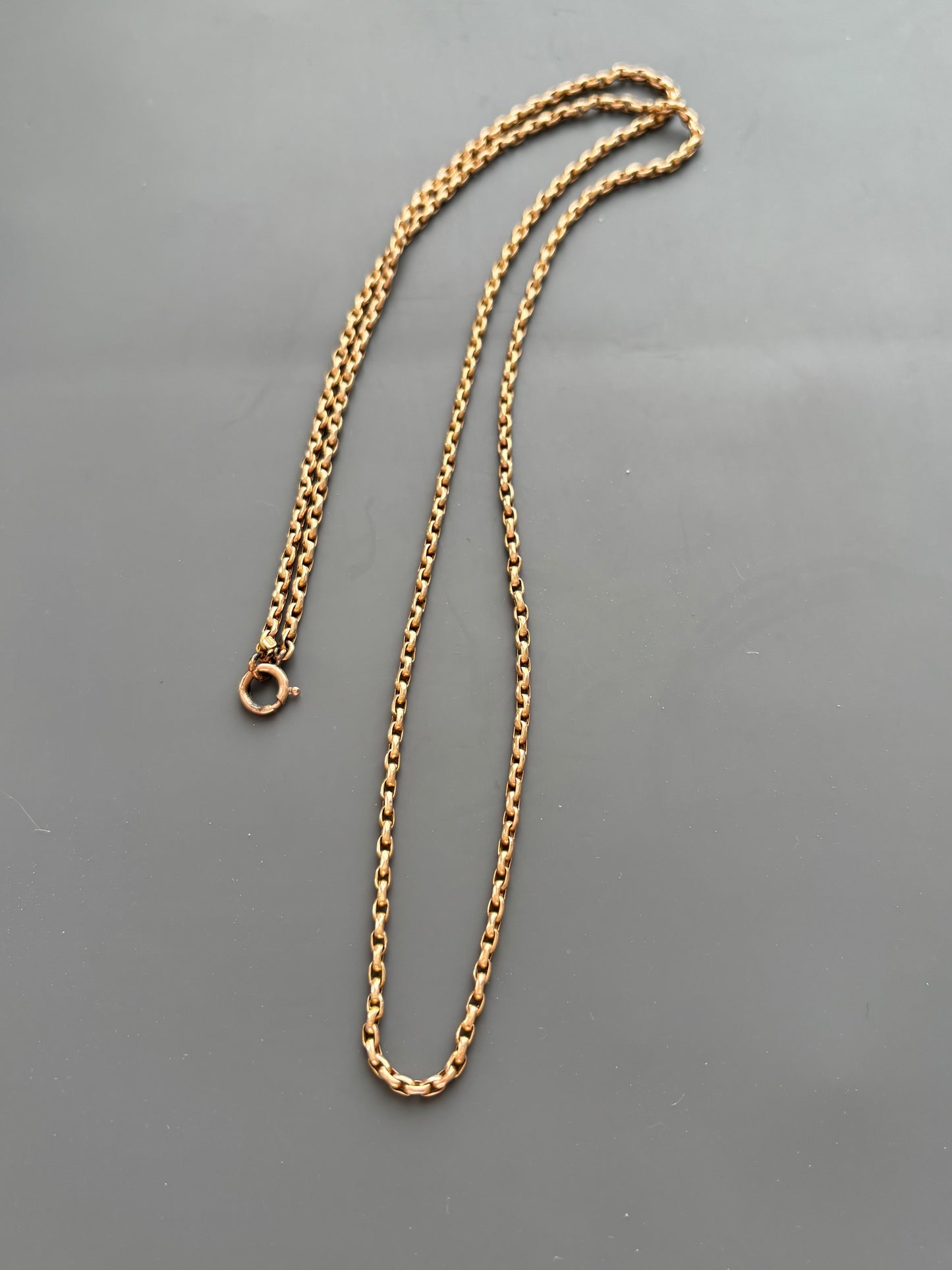 Antique 15k Gold Guard Chain Necklace