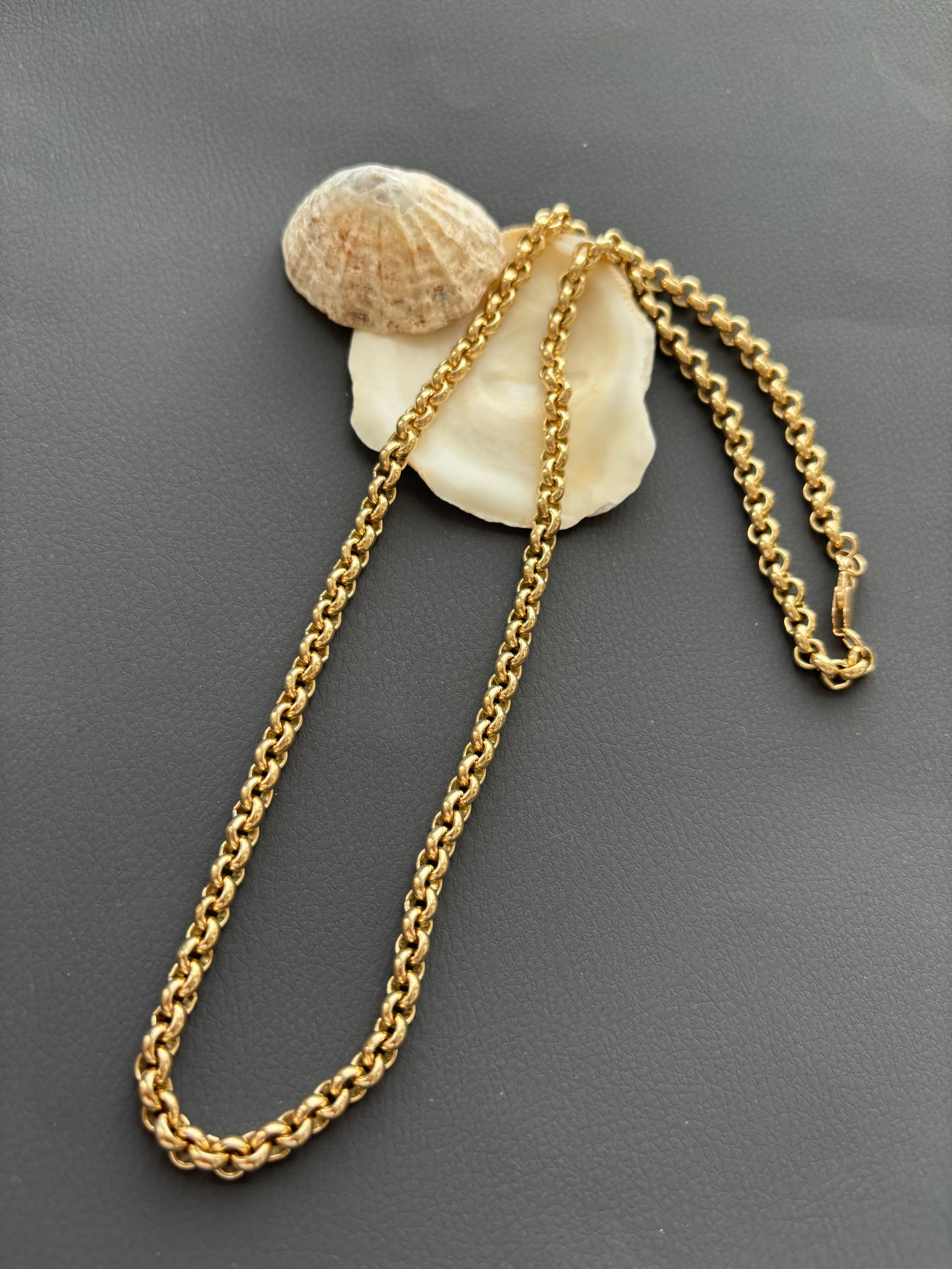 Vintage 9k Gold Rolo / Belcher Chain