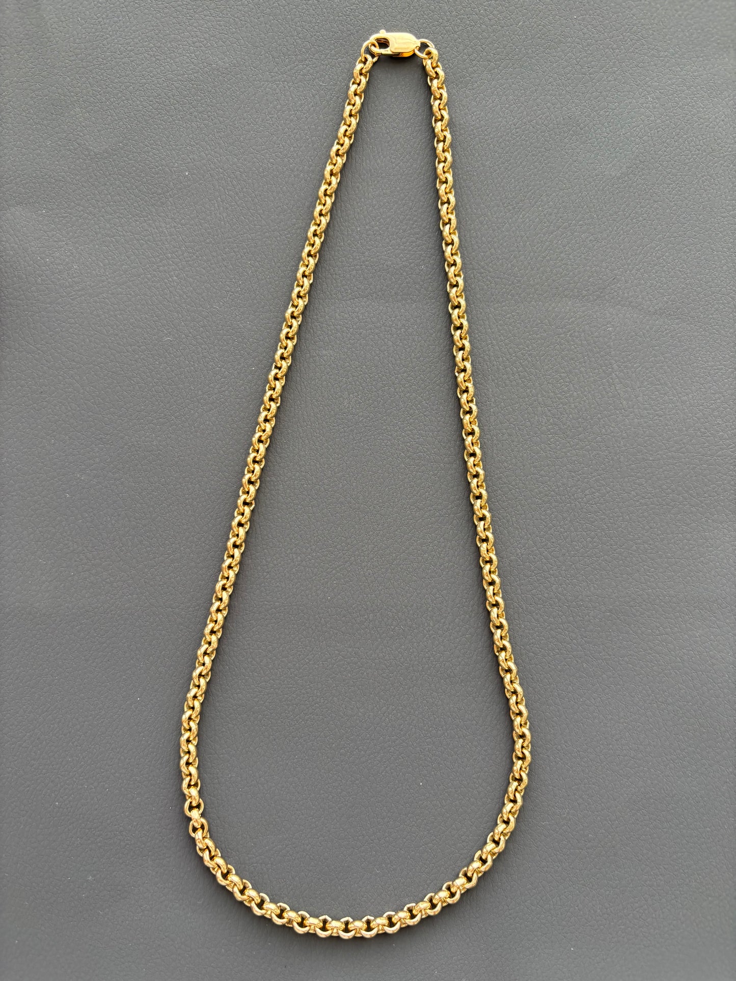 Vintage 9k Gold Rolo / Belcher Chain